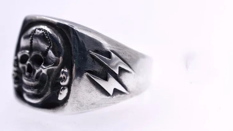 Jewelry Resizable High Voltage Danger Warning Signal Ring Size ONE SIZE - 3 Thumbnail