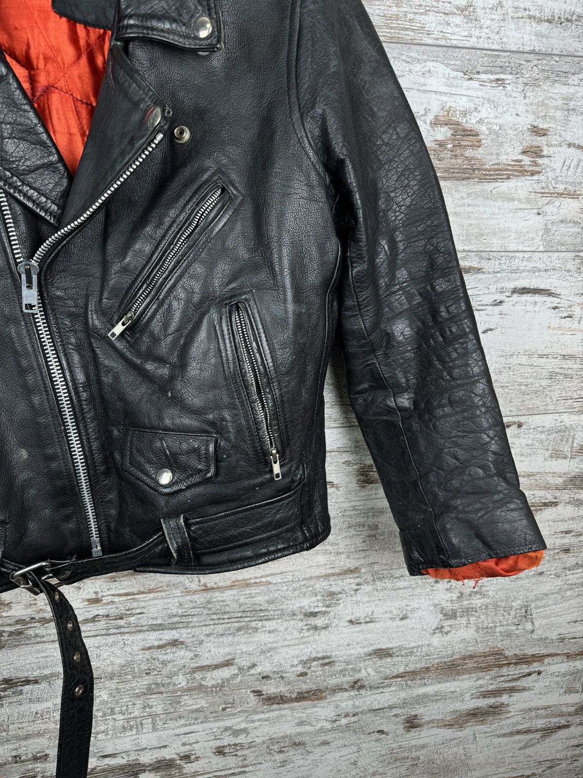 Harley Davidson Womens Harley Davidson Style Leather Jacket Racing rare Size XS / US 0-2 / IT 36-38 - 7 Thumbnail