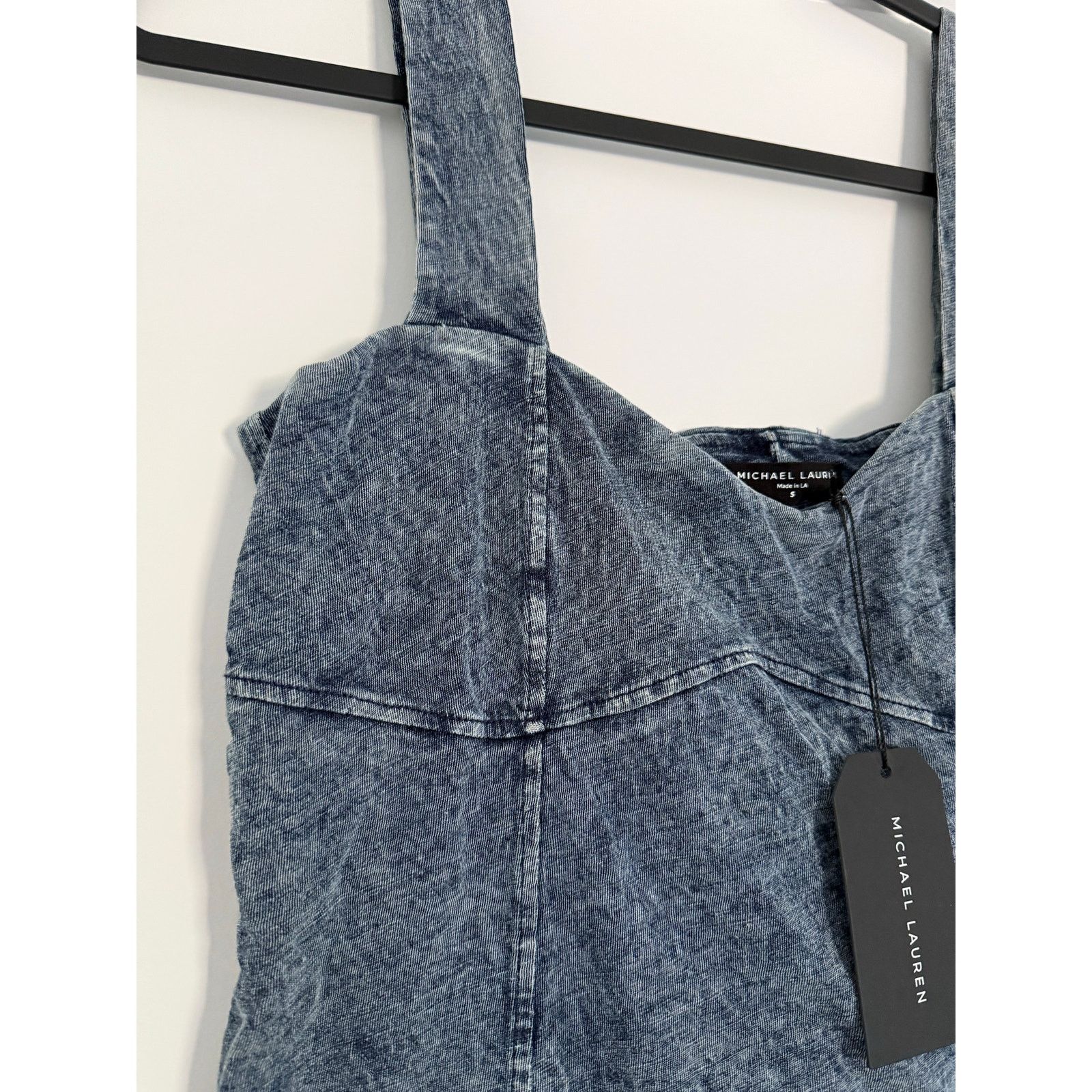 REVOLVE $118 New Michael Lauren Denim Look Corset Tank - Small Size S / US 4 / IT 40 - 5 Thumbnail