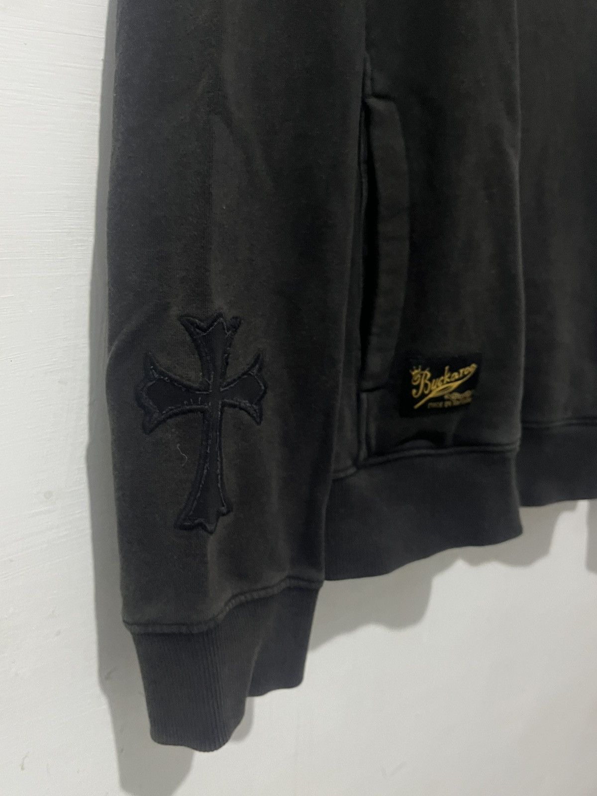 Beauty Beast Hoodie BUCKAROO Washed Black Gothic Cross Edition ( Size US XL / EU 56 / 4 - 6 Thumbnail