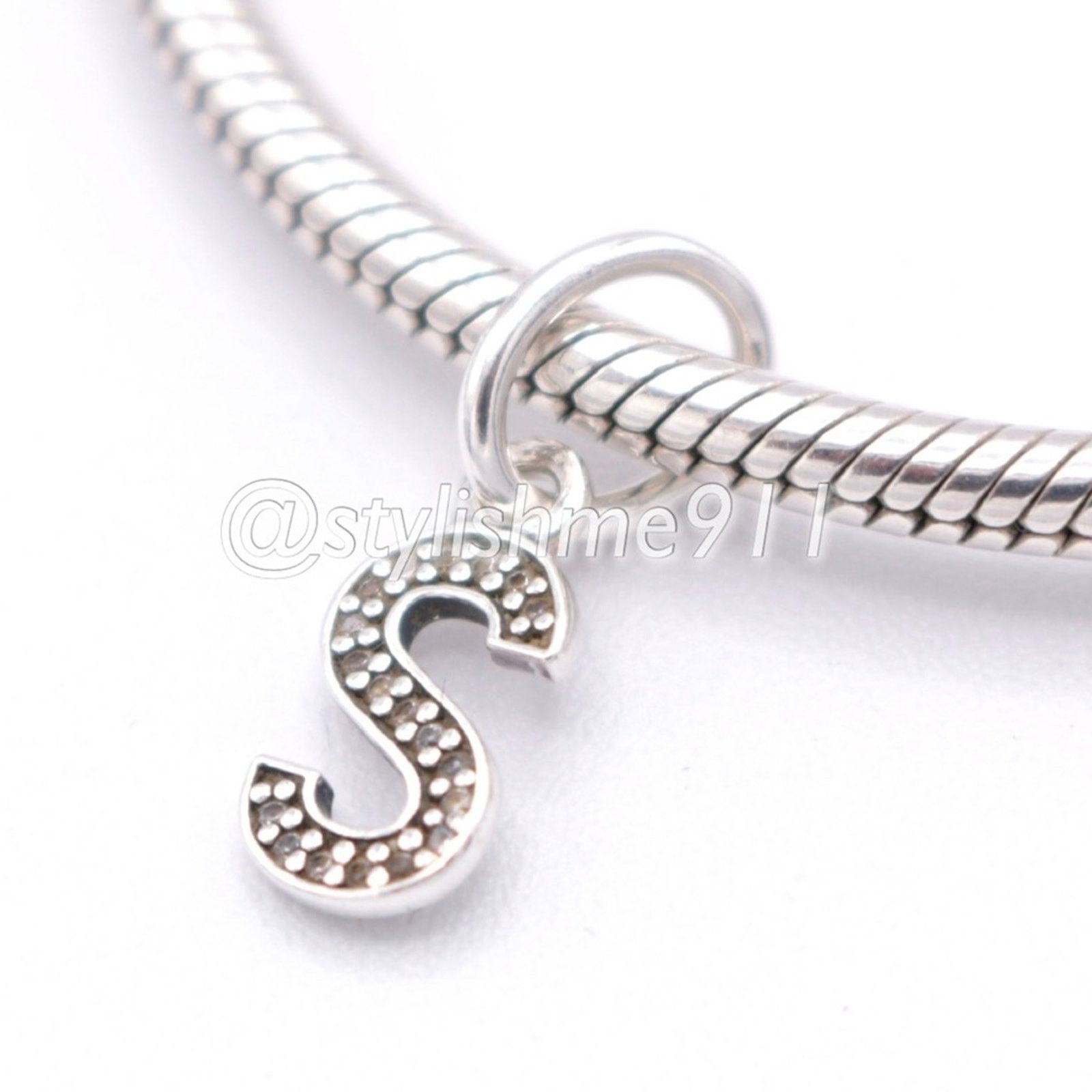pandora Authentic PANDORA Letter S Dangle with Zirconia - 791331CZ Size ONE SIZE - 2 Thumbnail