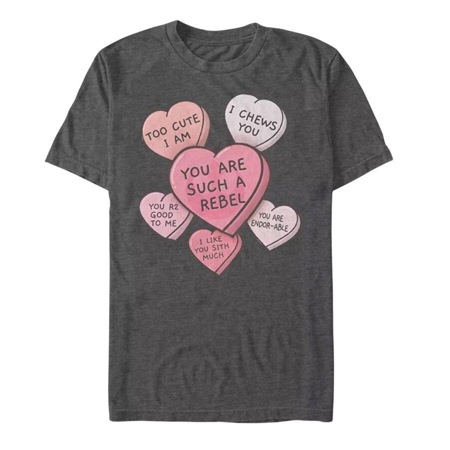 Star Wars Star Wars Candy Hearts T-Shirt in Gray, Size XL Size XL / US 12-14 / IT 48-50 - 1 Preview