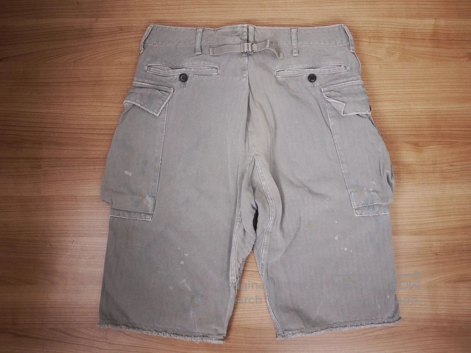 Visvim Gray Cargo Shorts with Distressed Details Size 32. Size US 32 / EU 48 - 5 Thumbnail