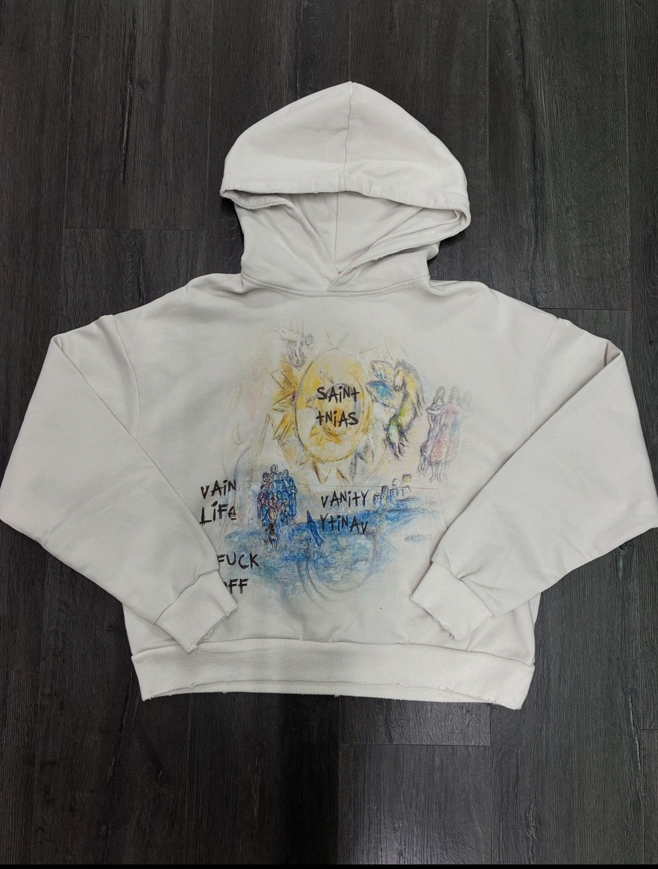 Saint Vanity Saint vanity “ f*ck off” creme hoodie Size US XXL / EU 58 / 5 - 1 Thumbnail