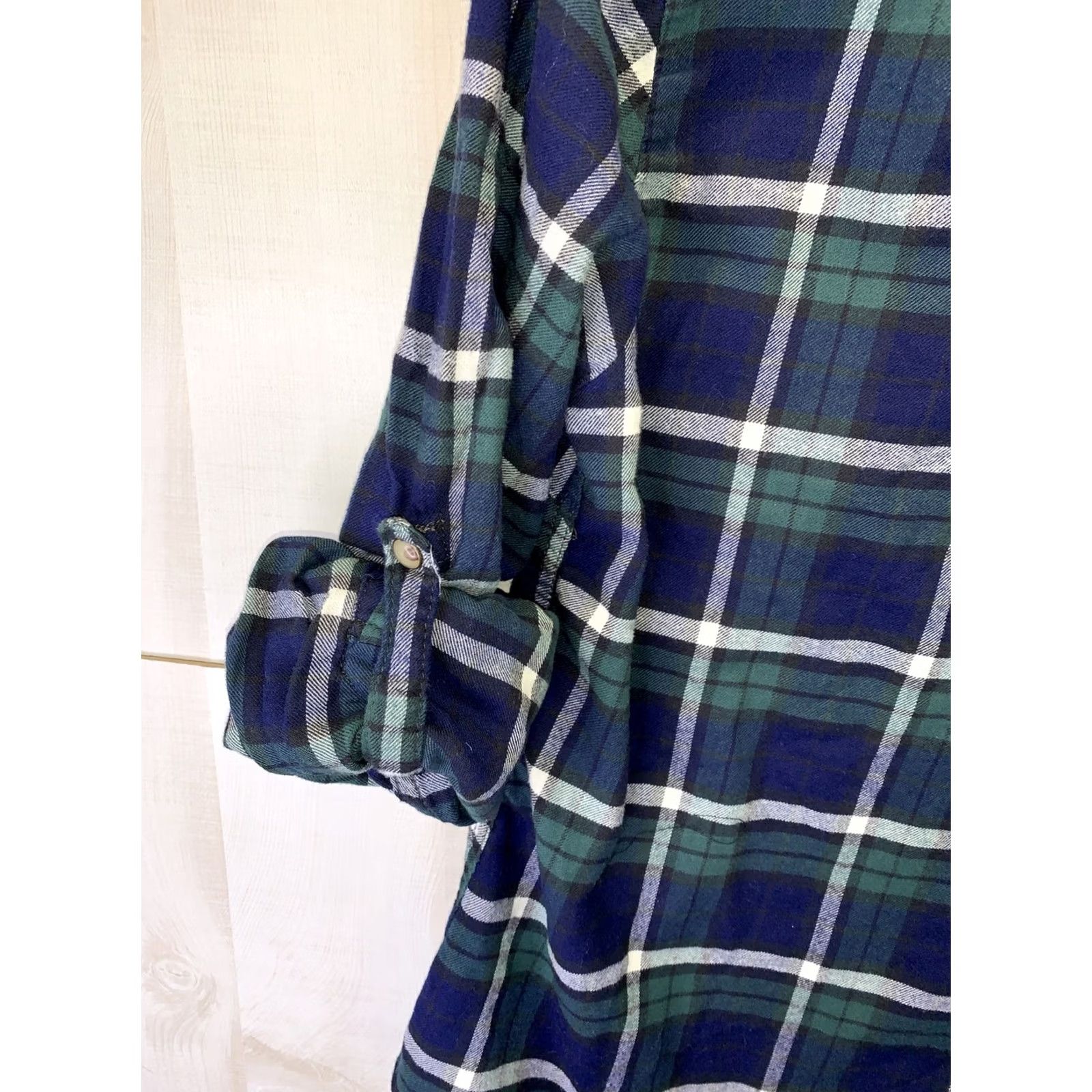 Vintage Jachs Girlfriend Comfort Stretch Women’s S Blue/Green Plaid Flannel Shirt Shirt Women S Plaid Flannel Blue Green Comfort Stretch Vintage: No Size S / US 4 / IT 40 - 7 Thumbnail