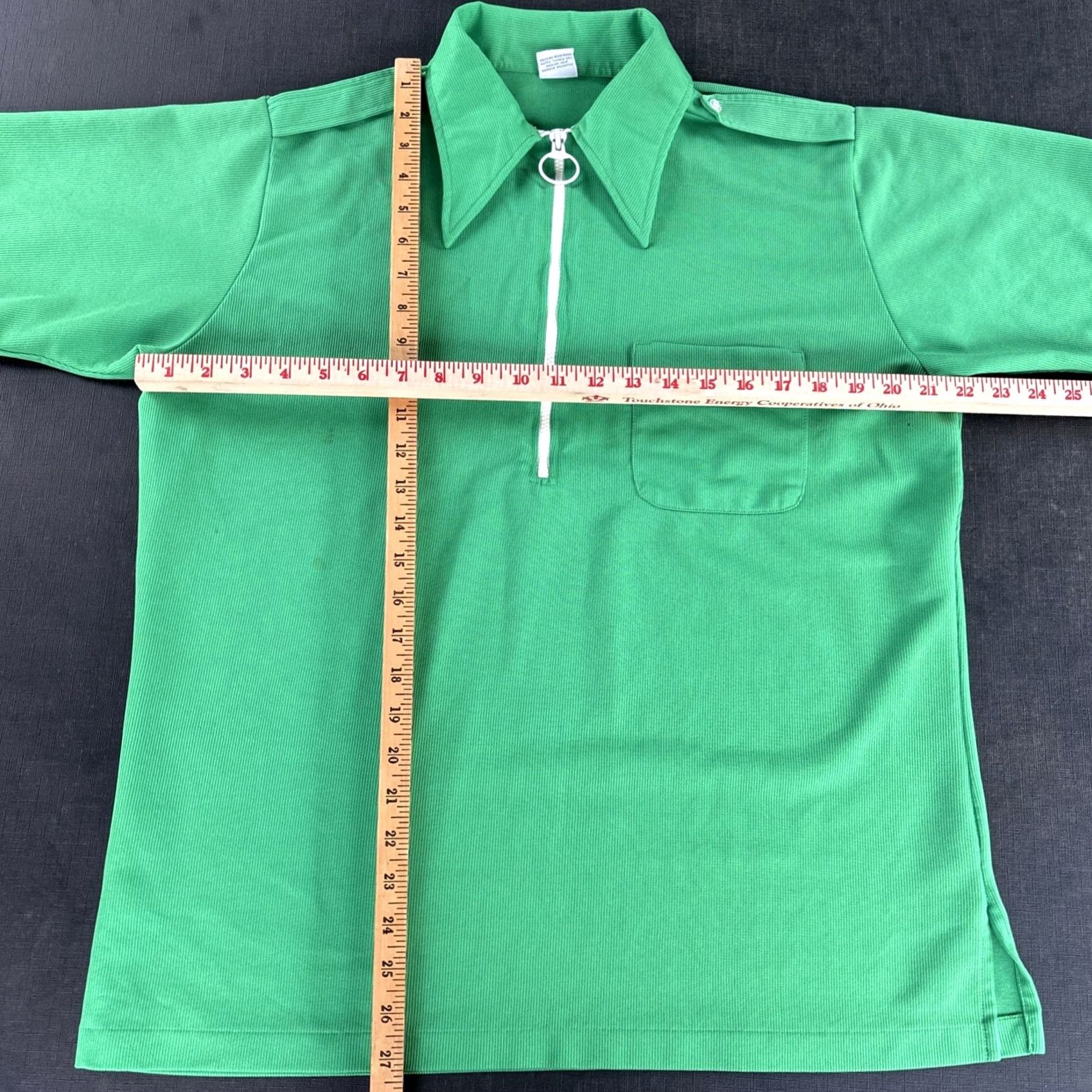 Vintage VINTAGE Hilton Polo Shirt Collared 1/4 Zip Short Sleeve Green 70s Retro Beer Bowling 70s Mens L Size US L / EU 52-54 / 3 - 2 Thumbnail