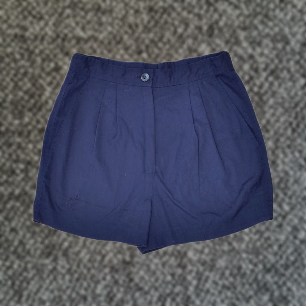Vintage AUSTRALIAN L'ALPINA Womens Pegged Casual Shorts Medium Navy Blue W28 Size 32" / US 10 / IT 46 - 1 Thumbnail