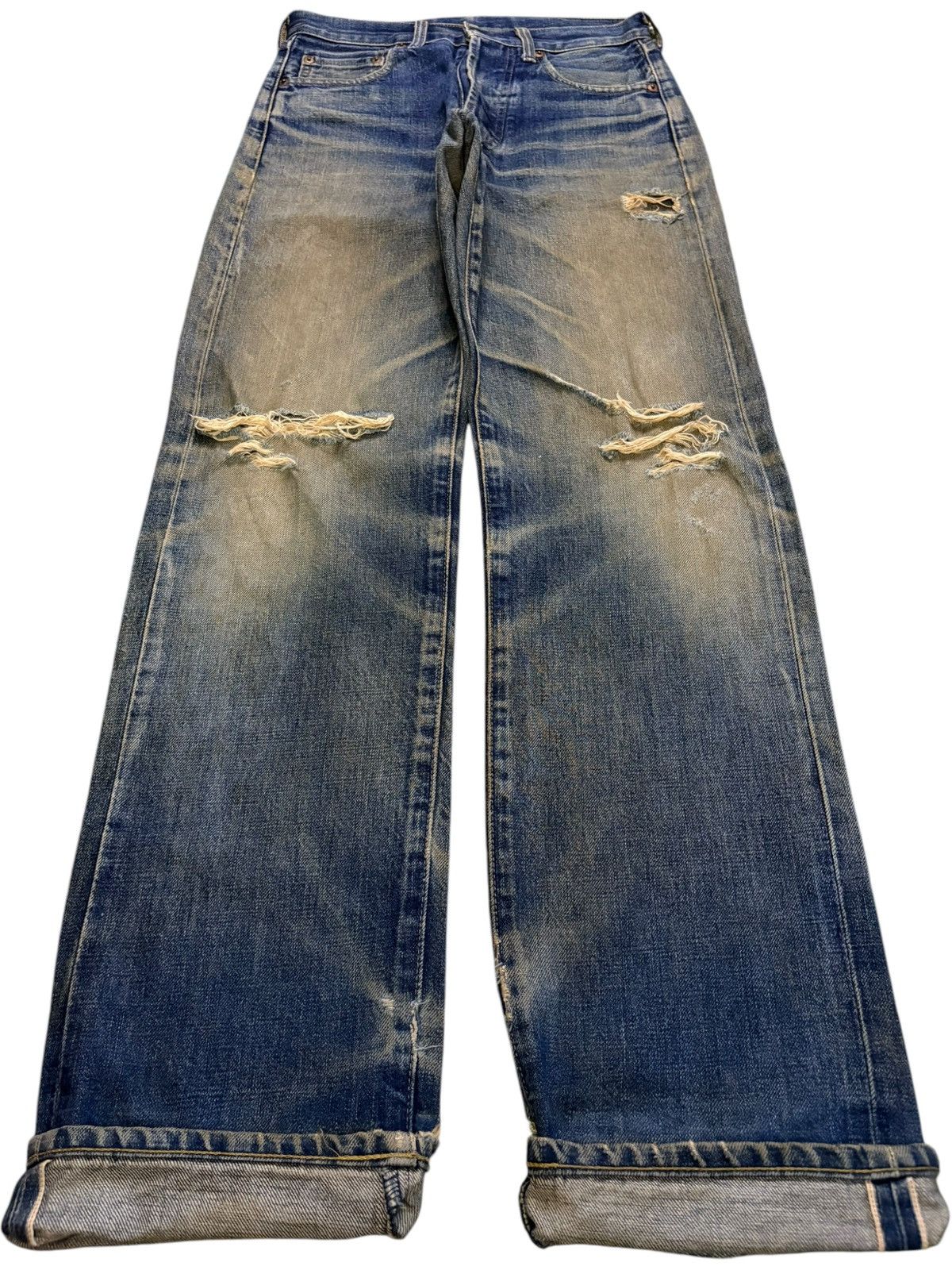 Levi's Vintage 80s Levis 503BXX Big E Selvedge Mud Wash Baggy Jeans Size US 29 - 1 Thumbnail