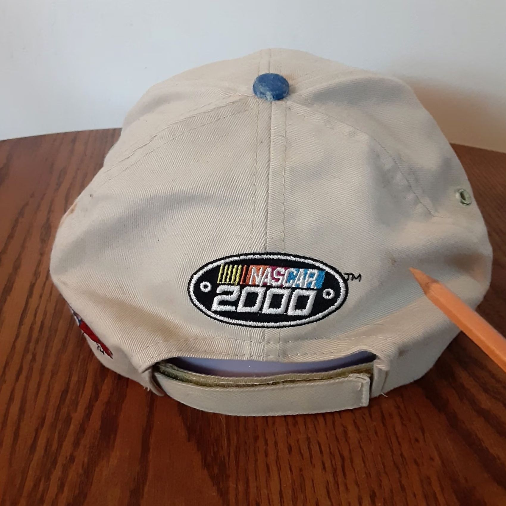 Vintage VINTAGE Pepsi 400 At Day Strap Back Hat Shirt Beige Blue Lettering Men Adjustable Polyester Solid Back Cap Size ONE SIZE - 6 Thumbnail