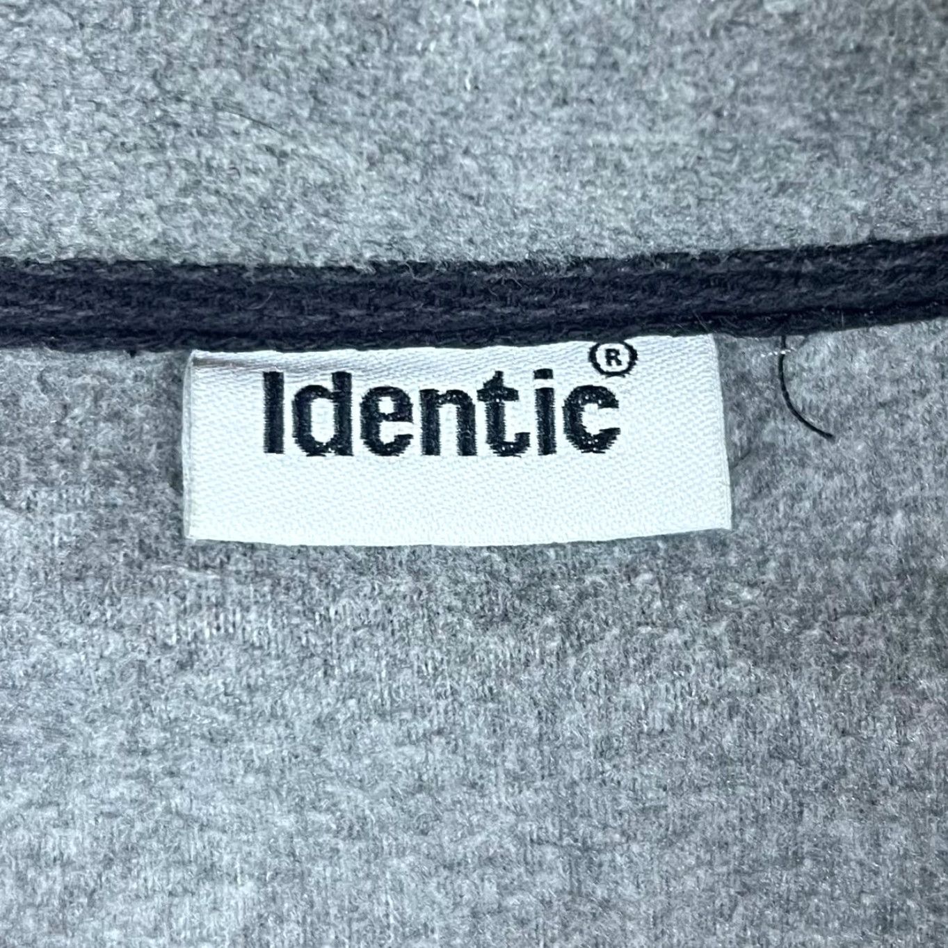 Logo 7 IDENTIC Mini Logo Colour Block 1/4 Zip Fleece Sweatshirt M Grey/Black Embroidered 00's Mens Sweatshirt Size US M / EU 48-50 / 2 - 4 Thumbnail