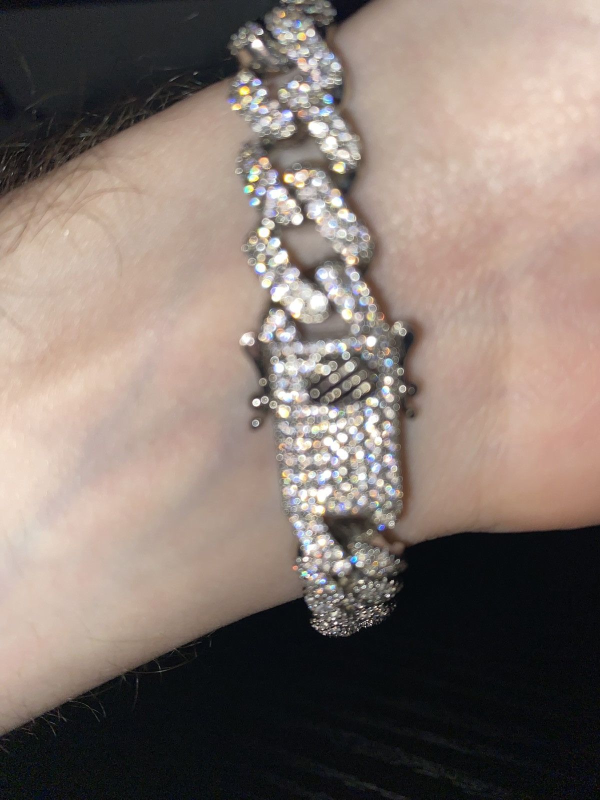 Other Iced out Cuban link bracelet Size ONE SIZE - 1 Thumbnail