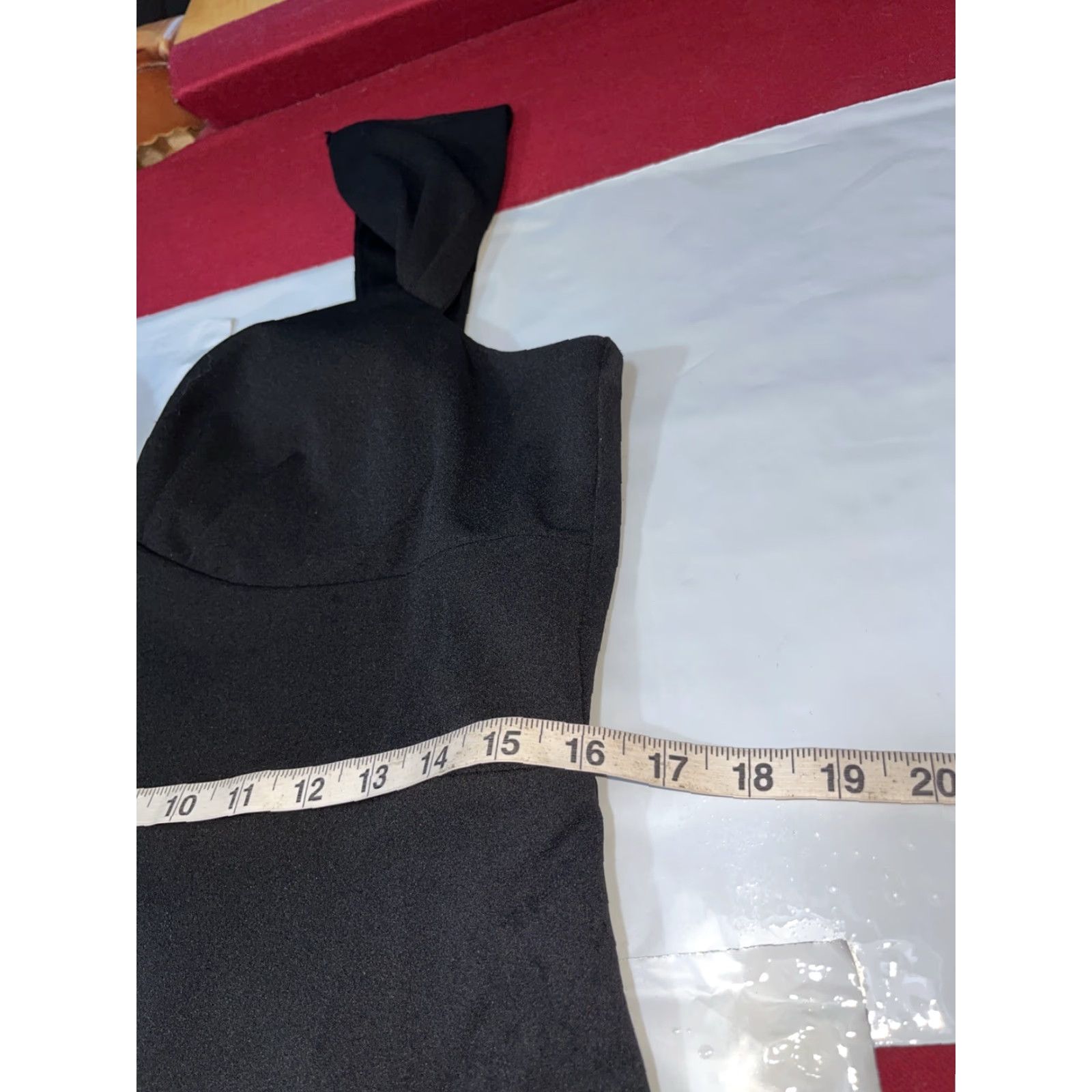 Vintage Premier Amour BLACK FORMAL DRESS Sleeveless SIZE 14 Padded Bra Shoulder Straps Size XL / US 12-14 / IT 48-50 - 4 Thumbnail
