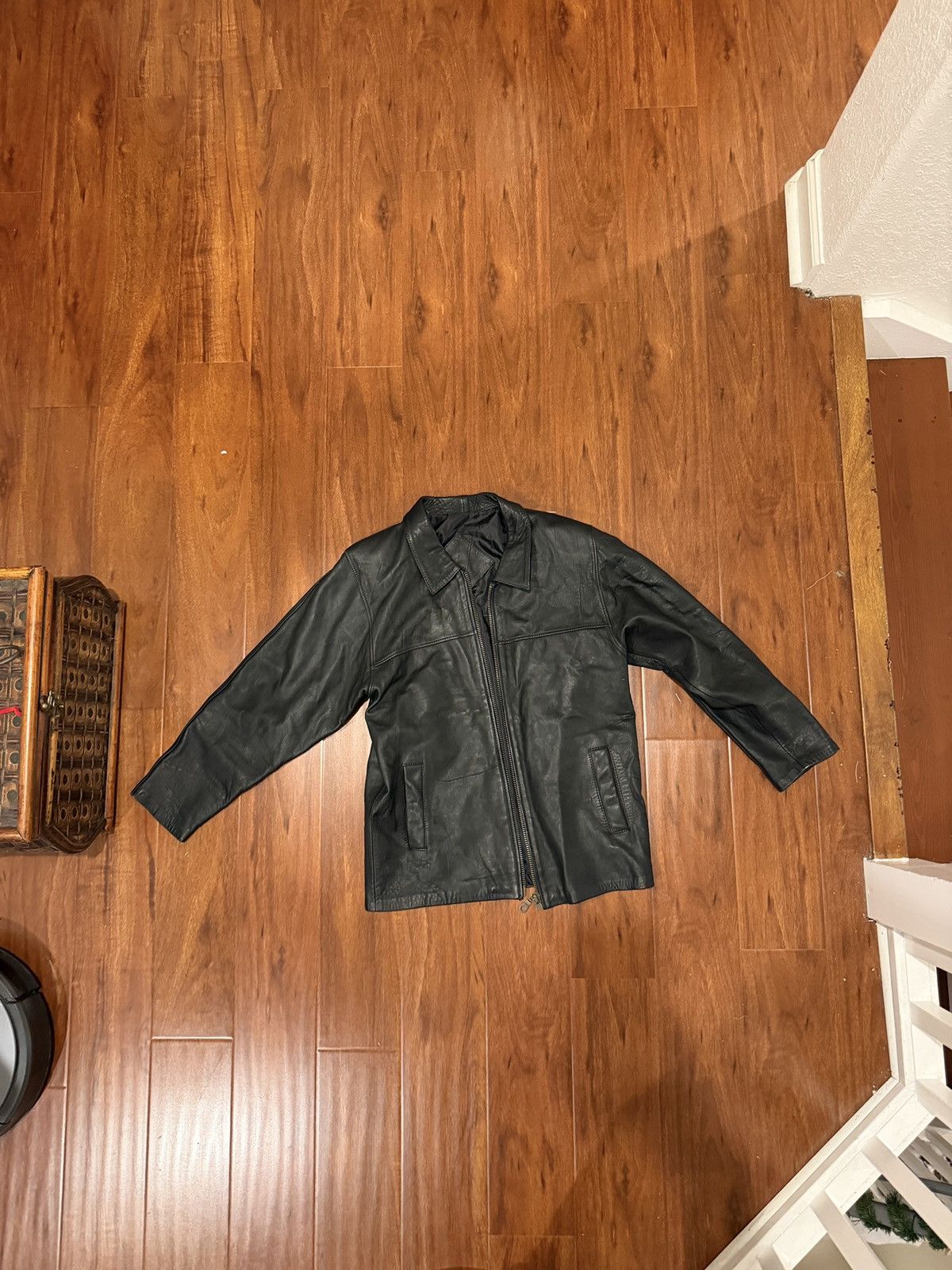Vintage Vintage black leather jacket Size US S / EU 44-46 / 1 - 5 Thumbnail