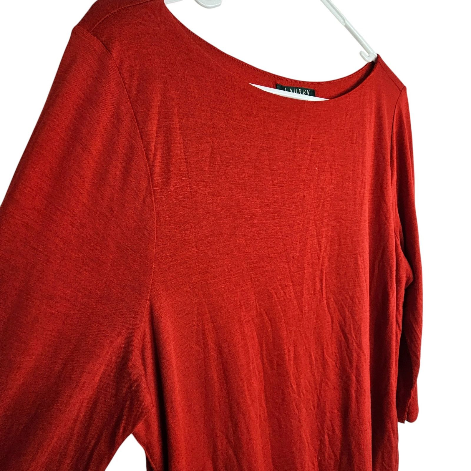 Lauren Ralph Lauren Lauren Ralph Lauren Womens Blouse Holiday Stretch Classic XL Size XL / US 12-14 / IT 48-50 - 5 Thumbnail