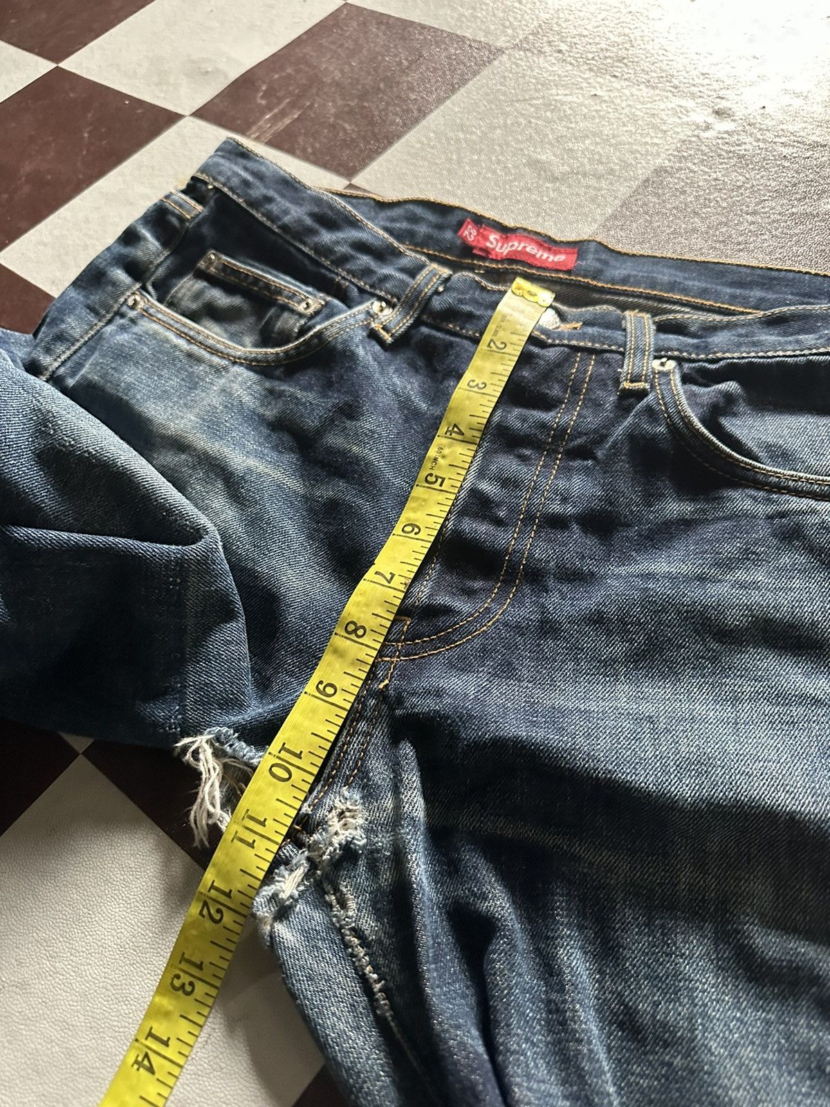 Supreme Supreme rusty wash selvedge denim jeans Size US 32 / EU 48 - 18 Thumbnail