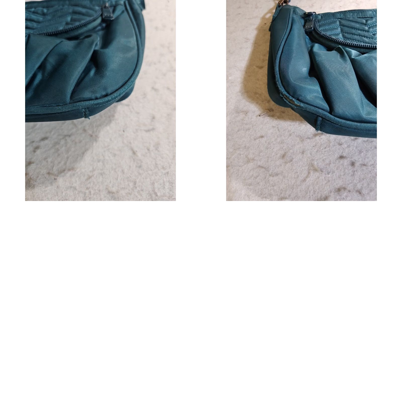 Vintage Lug Classic Mamba Crossbody Bag Blue Green Quilted Nylon Travel Purse Organized - Womens, Small, Crossbody, Navy? Size ONE SIZE - 9 Thumbnail