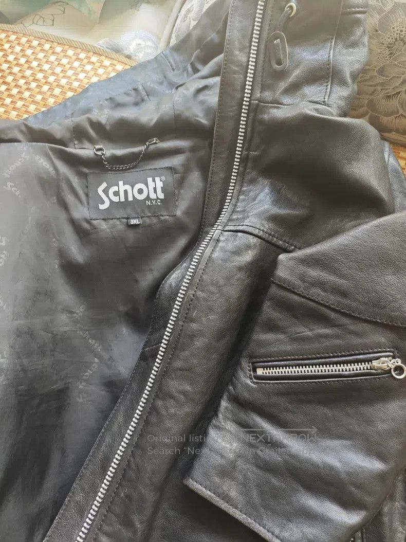 Schott Schott Classic leather jacket Size US XXL / EU 58 / 5 - 2 Thumbnail
