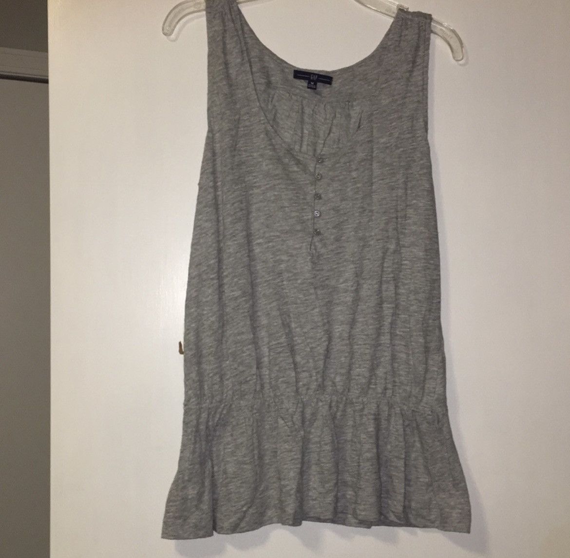Gap GAP Grey Blouse with Buttons Size M / US 6-8 / IT 42-44 - 1 Preview