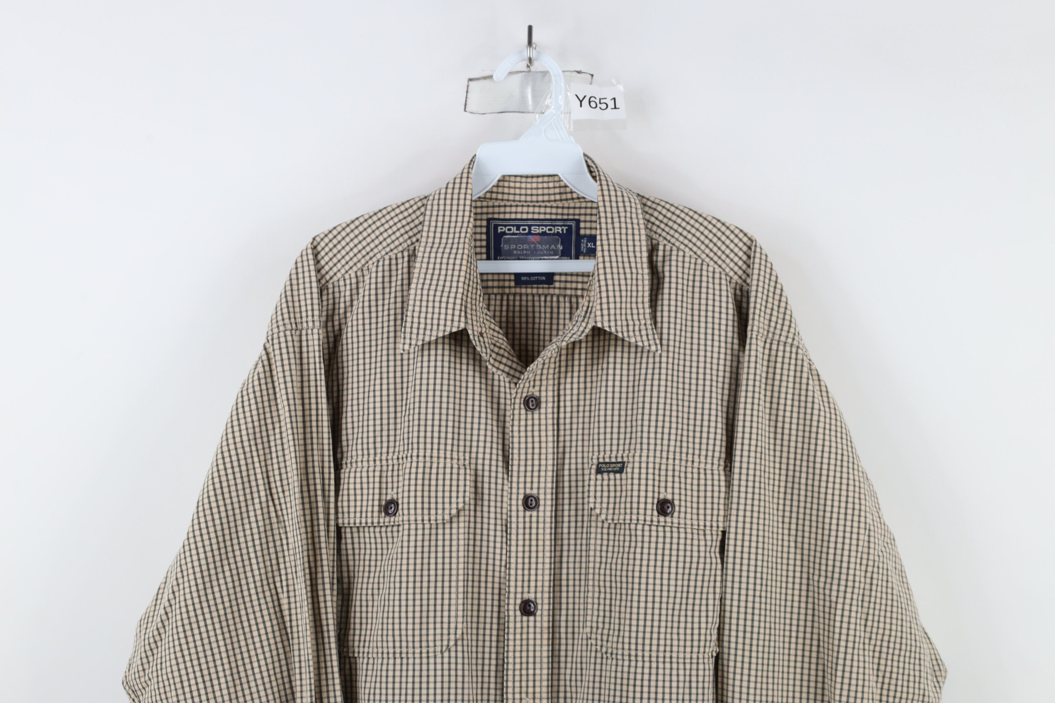 Ralph Lauren × Vintage Vintage 90s Polo Sport Ralph Lauren Pocket Button Shirt Size US XL / EU 56 / 4 - 2 Thumbnail