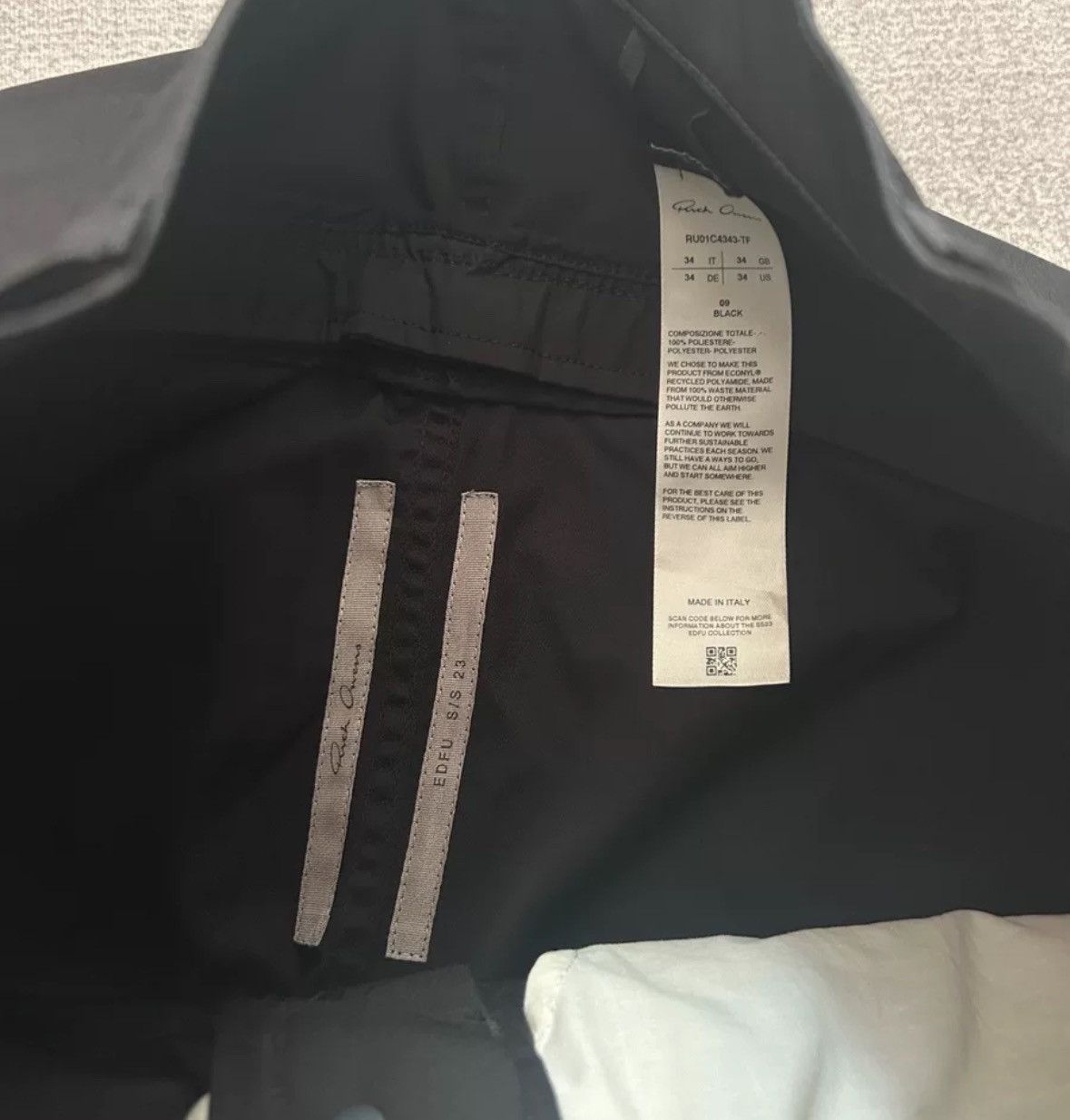 Rick Owens Rick Owens 23SS mainline banana zipper pants2412-Nextarrow Size US 34 / EU 50 - 5 Thumbnail