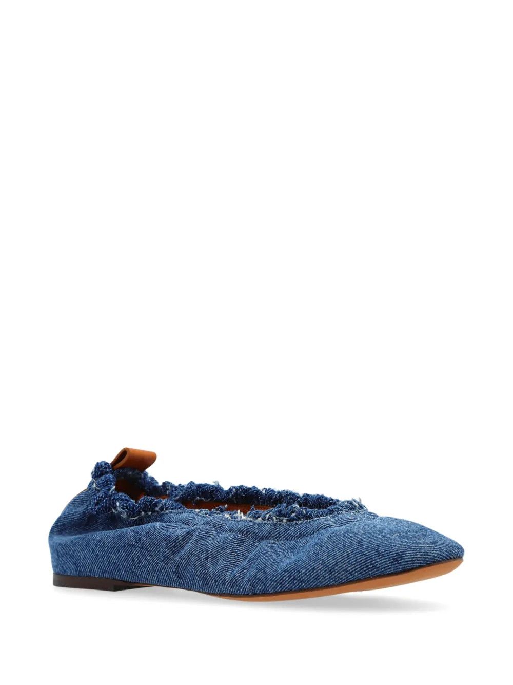Lanvin o1y0326 Ballet Flats in Blue Size US 8 / IT 38 - 2 Thumbnail