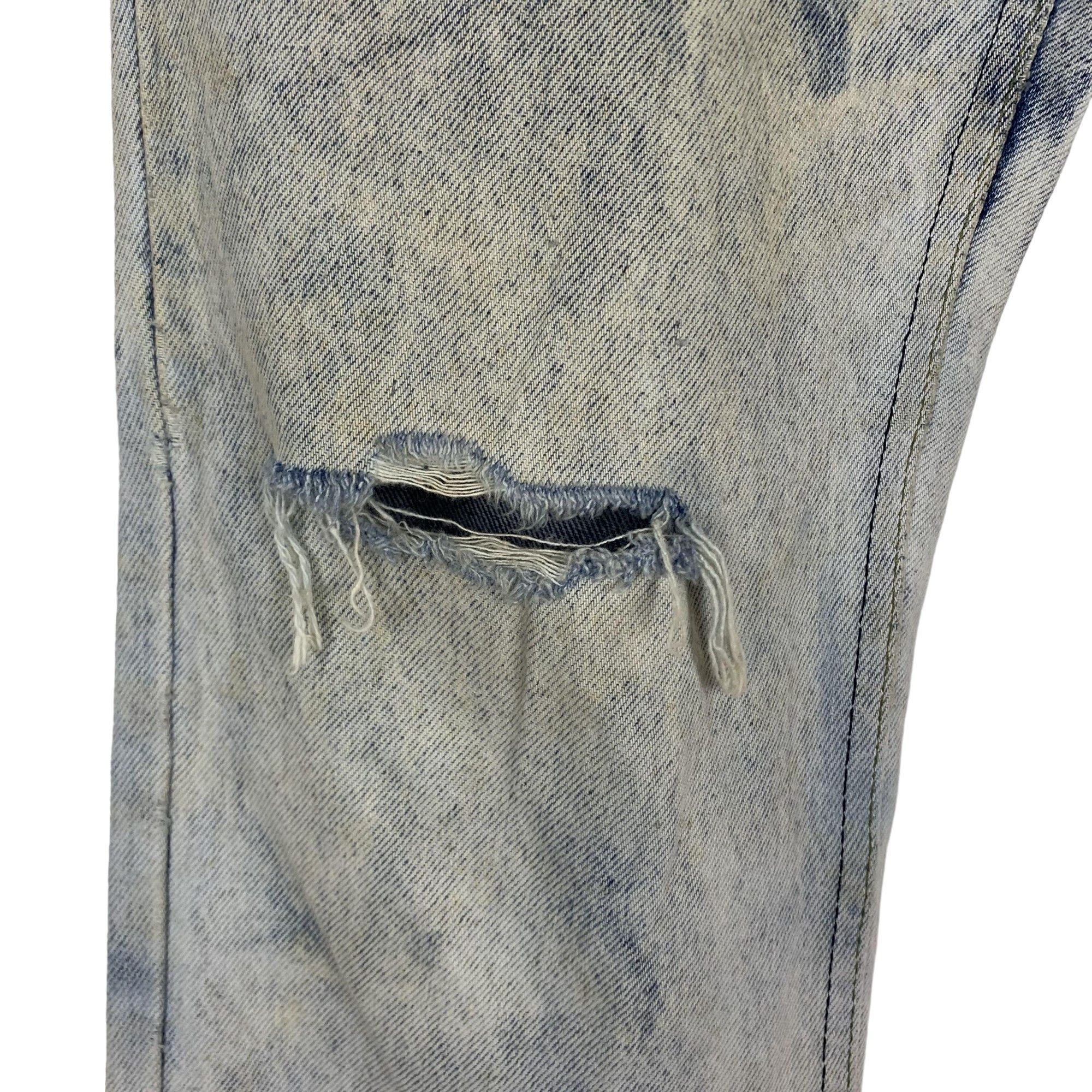 Lee Vintage Lee Treasure Straight Cut Distressed Jeans Size US 32 / EU 48 - 4 Thumbnail