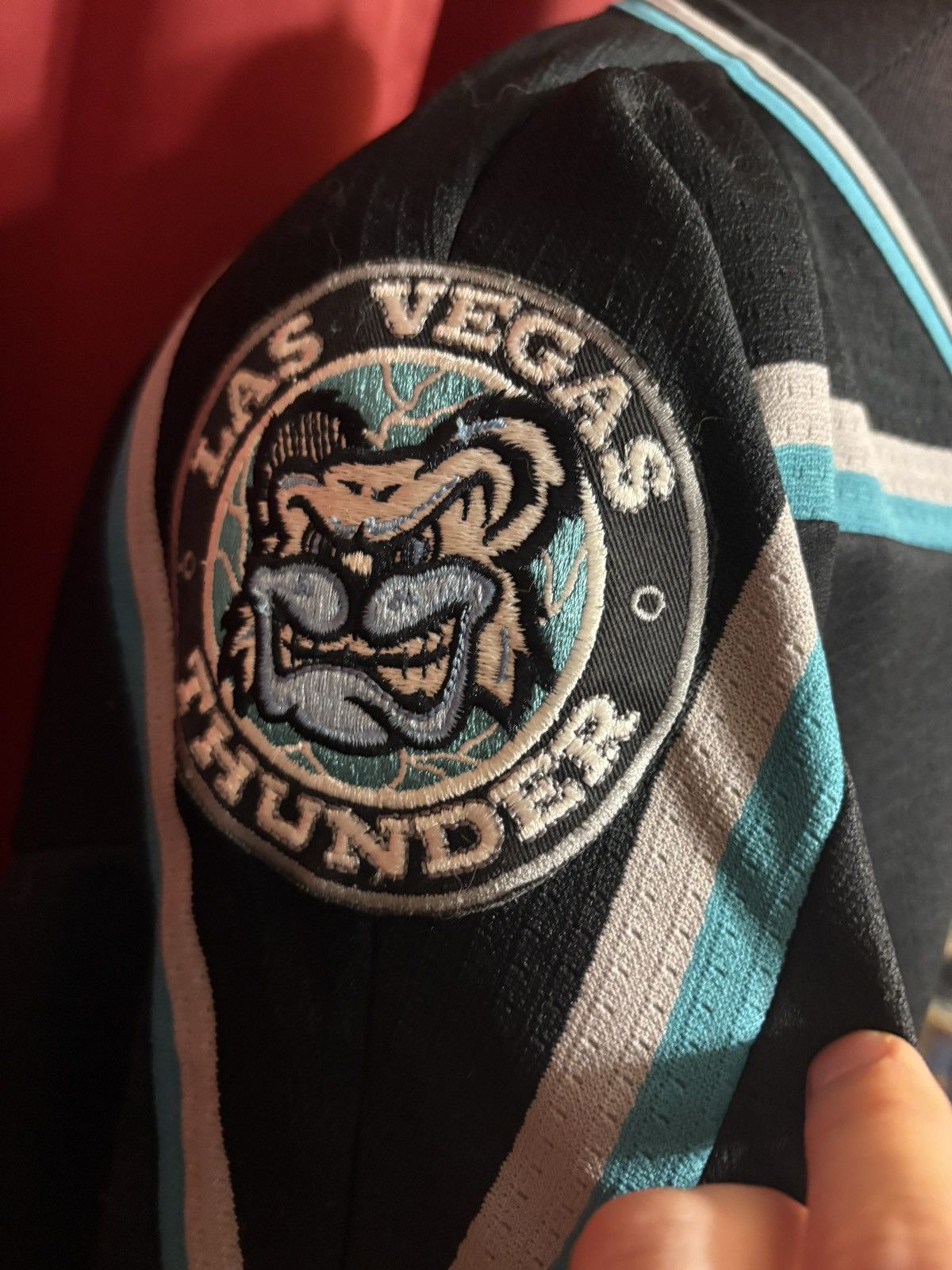 Vintage Vintage Las Vegas Thunder Jersey 90’s IHL Hockey Grail Size US XL / EU 56 / 4 - 4 Thumbnail