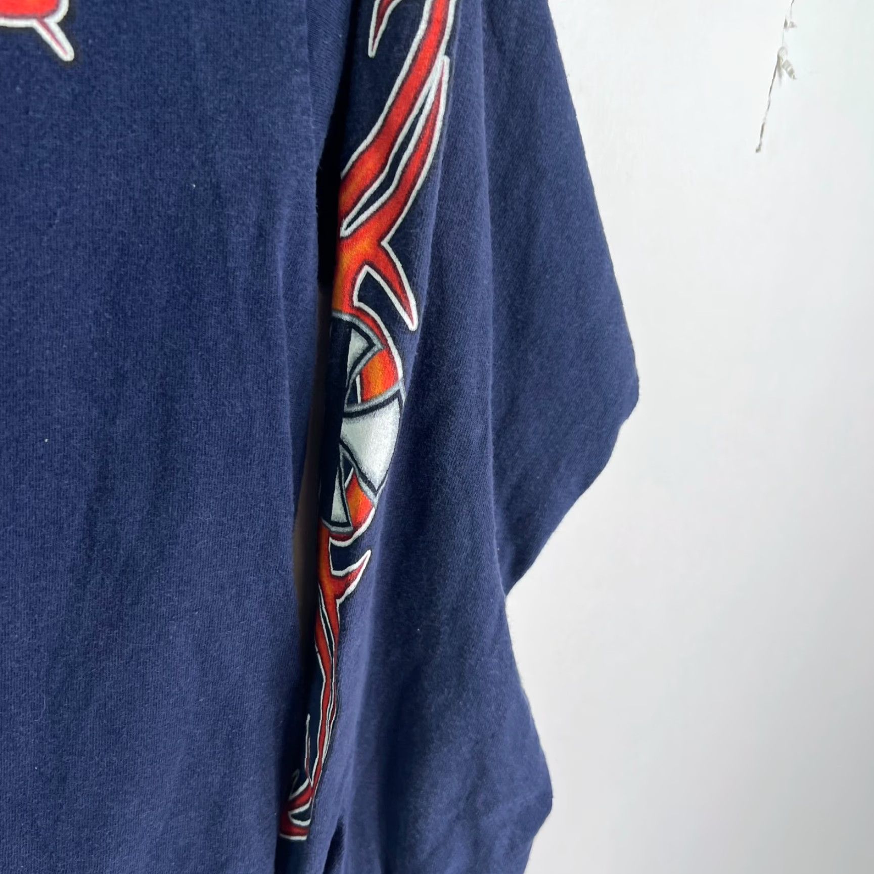 Vintage VINTAGE Rally T-Shirt Mens L Blue Long Sleeve 2003 Laconia NH Motorcycle Rally 80th Anniversary Mens L Blue Size US L / EU 52-54 / 3 - 2 Thumbnail