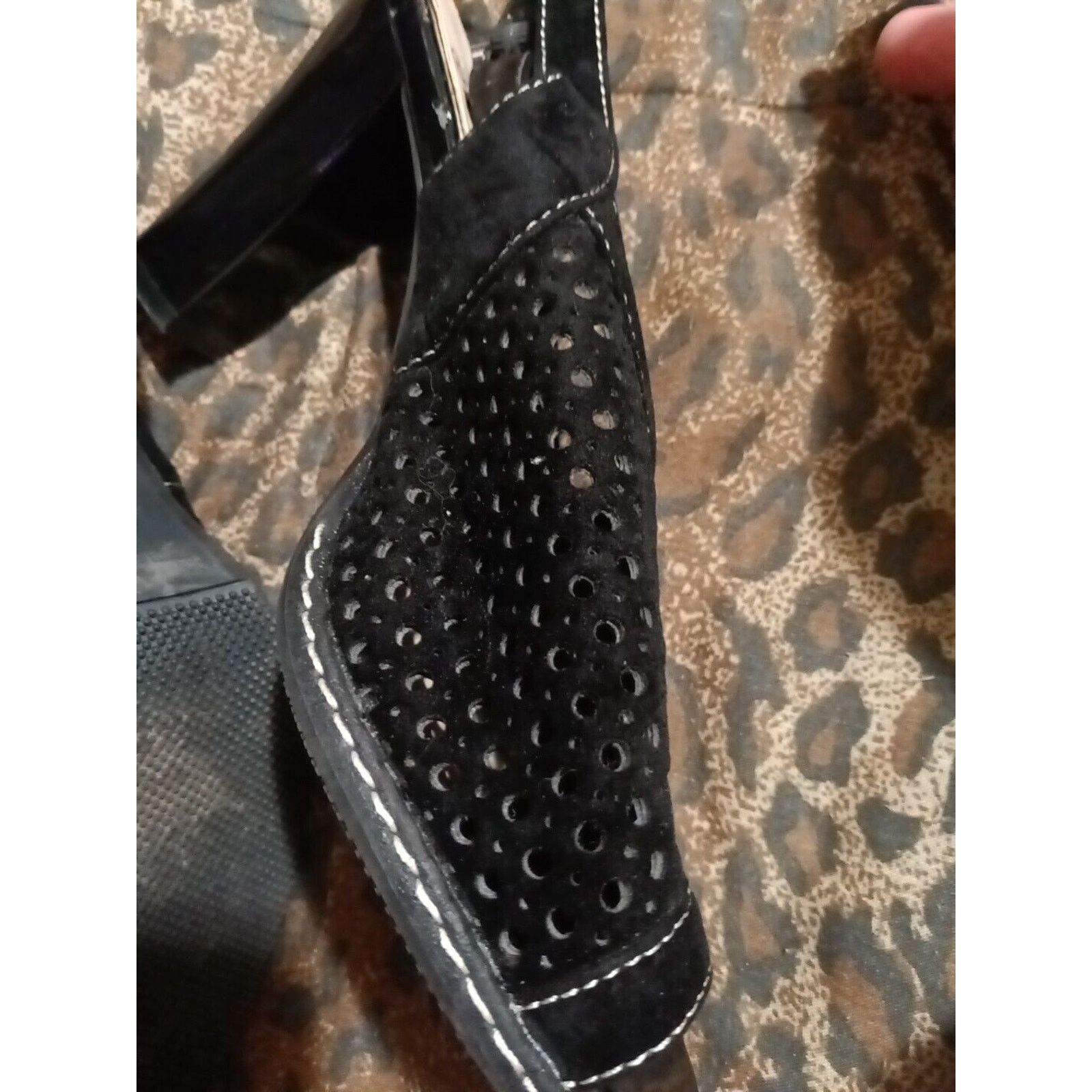 Other Ronzo Sling Back Size 7 Heel Shoes Black Size US 7 / IT 37 - 5 Thumbnail