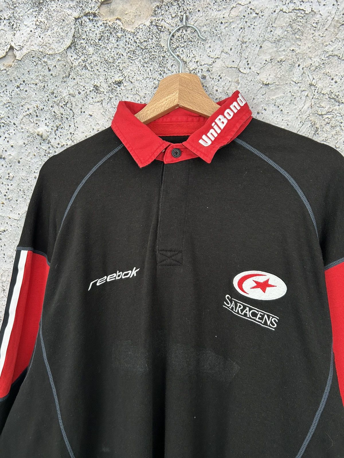 Reebok Vintage Reebok 90s Rugby Jersey Sport Retro Baggy Rap Size US XL / EU 56 / 4 - 3 Thumbnail