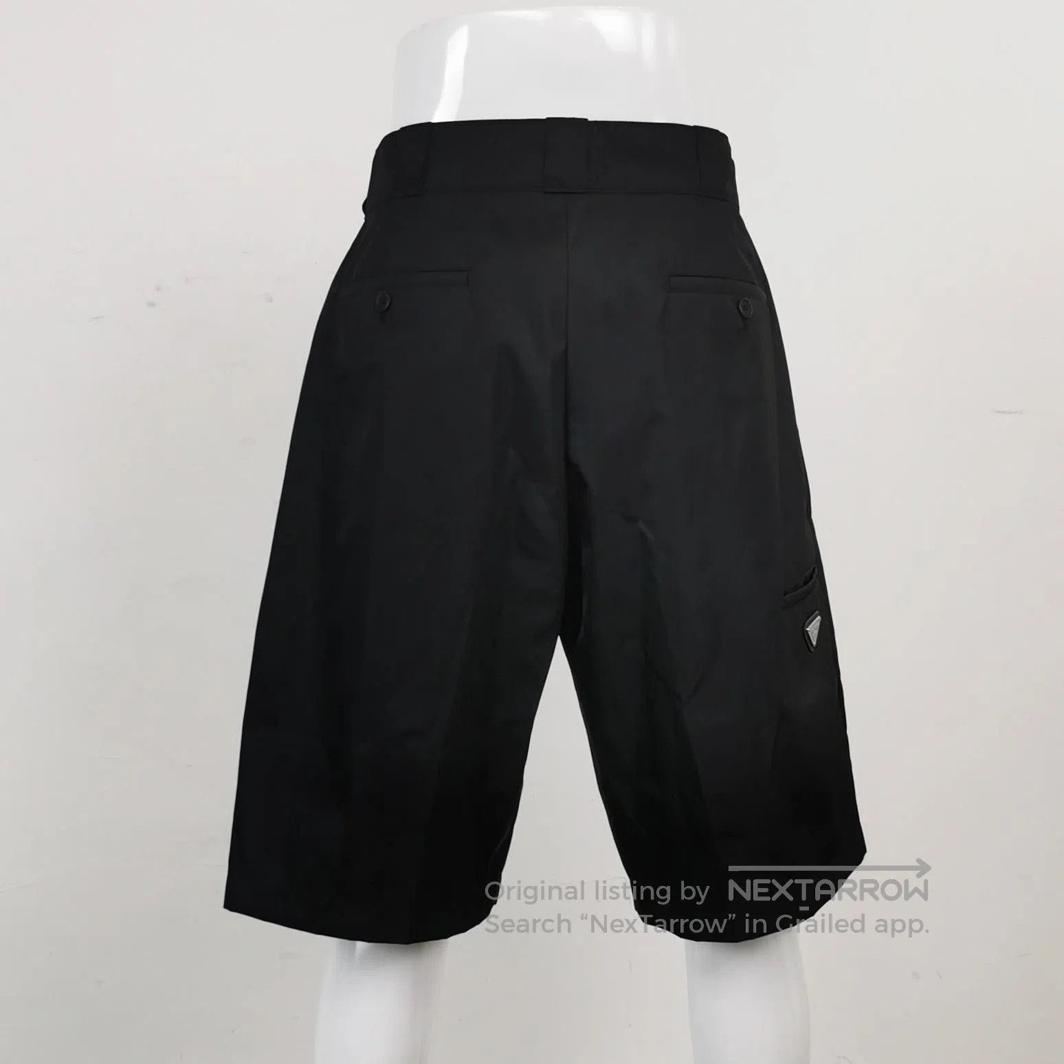 Prada Prada Black Cotton Logo Shorts L. Size US 30 / EU 46 - 4 Thumbnail