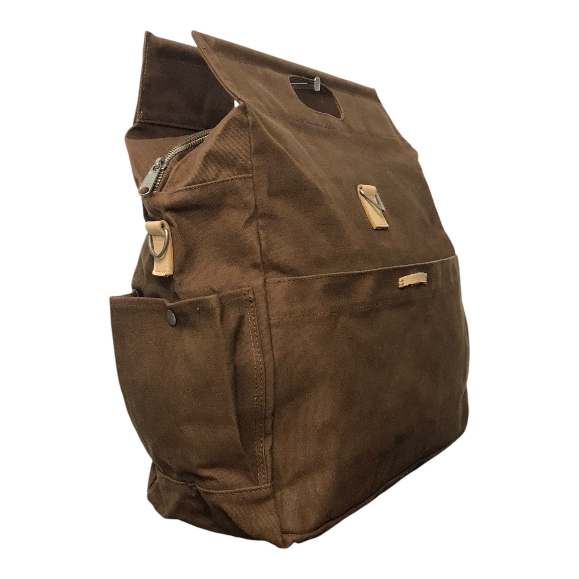 Issey Miyake × Japanese Brand × Tsumori Chisato Issey Miyake Tsumori Chisato Canvas Brown Tote Bag Size ONE SIZE - 7 Thumbnail