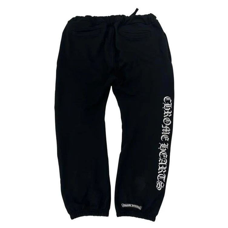 Chrome Hearts Chrome Hearts Scroll Logo Sweatpants Black Size US 40 / EU 56 - 1 Thumbnail