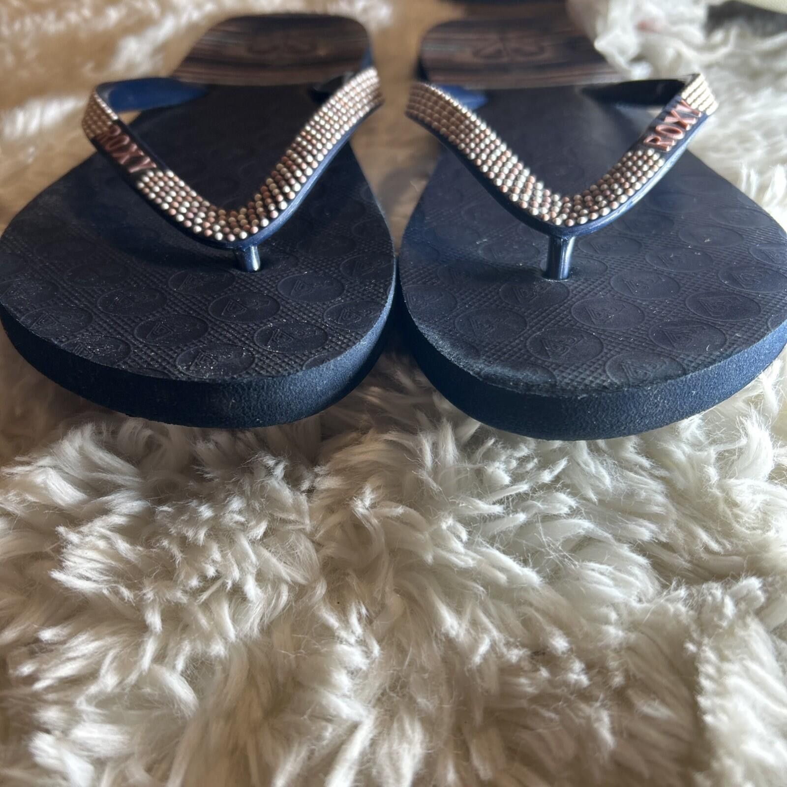 Royal Robbins ROXY Lei Women’s Sz. 7-8 Beads Beach Summer Stripe Flip-Flop Size US 6 / IT 36 - 4 Thumbnail