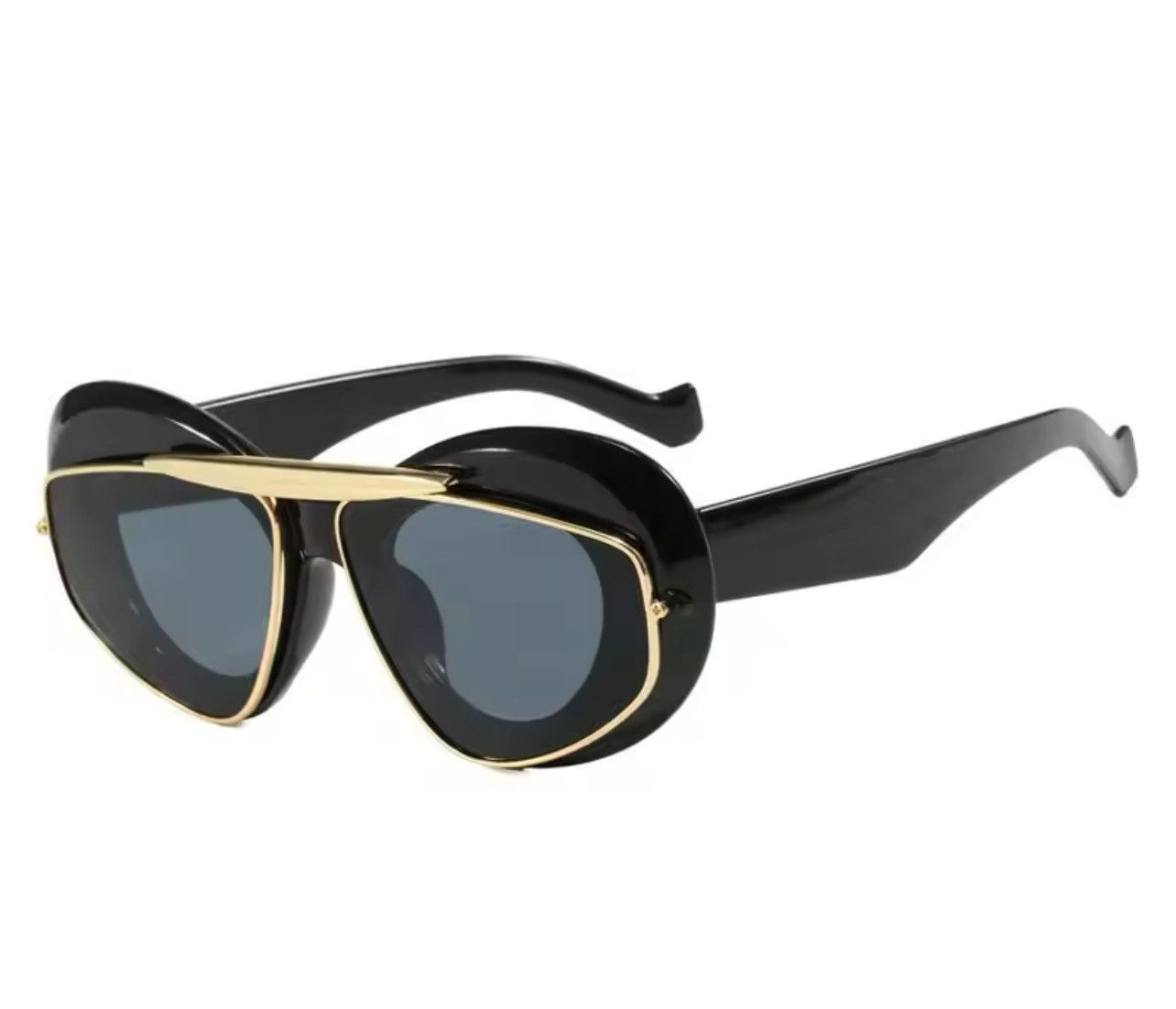 Electric Visual × Japanese Brand × Vintage Punk Oval Sunglasses 2000'S Women Size ONE SIZE - 1 Thumbnail