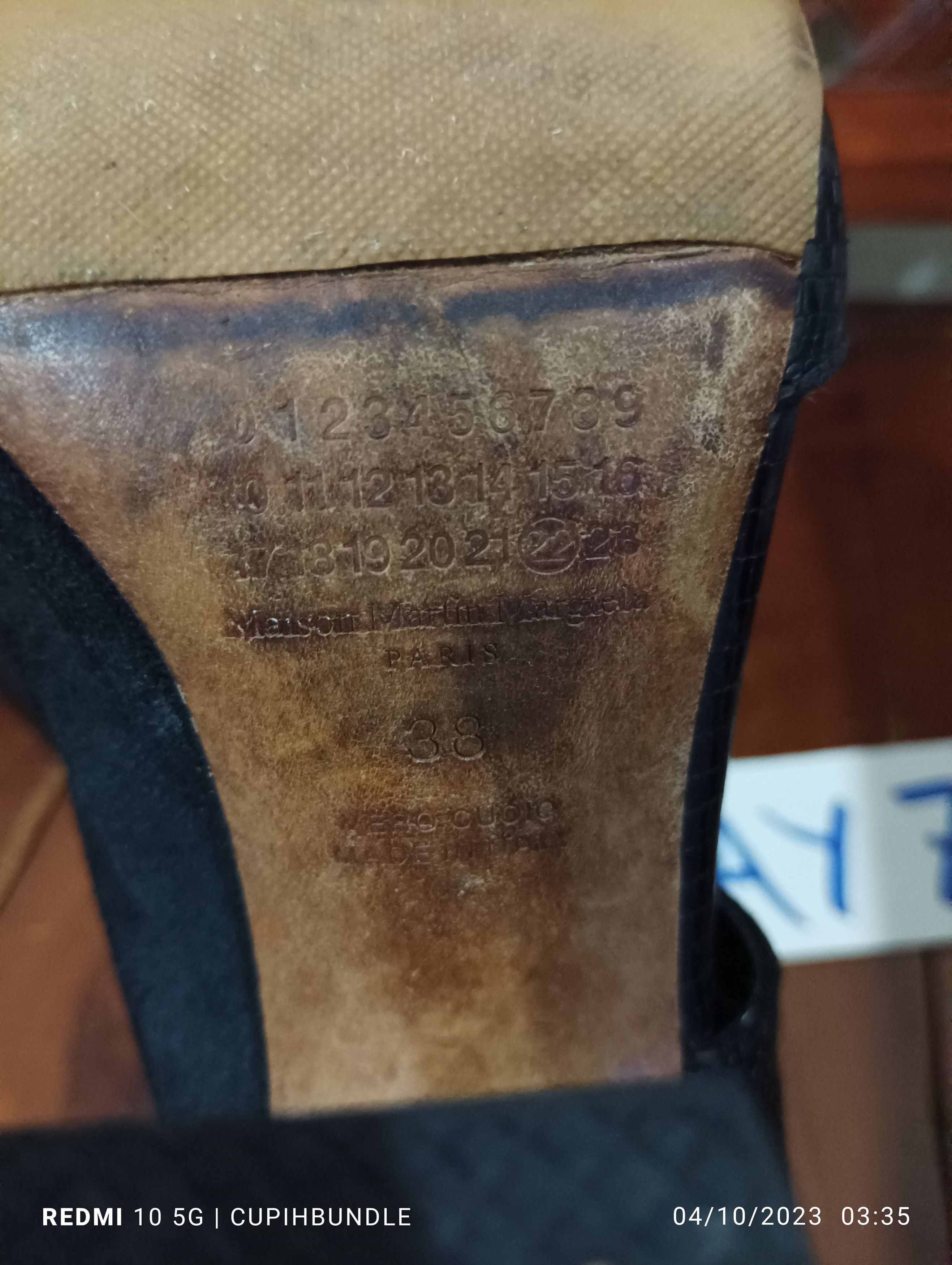 Maison Margiela MAISON MARTIN MARGIELA LEATHER HEEL SANDAL Size US 8 / IT 38 - 17 Thumbnail
