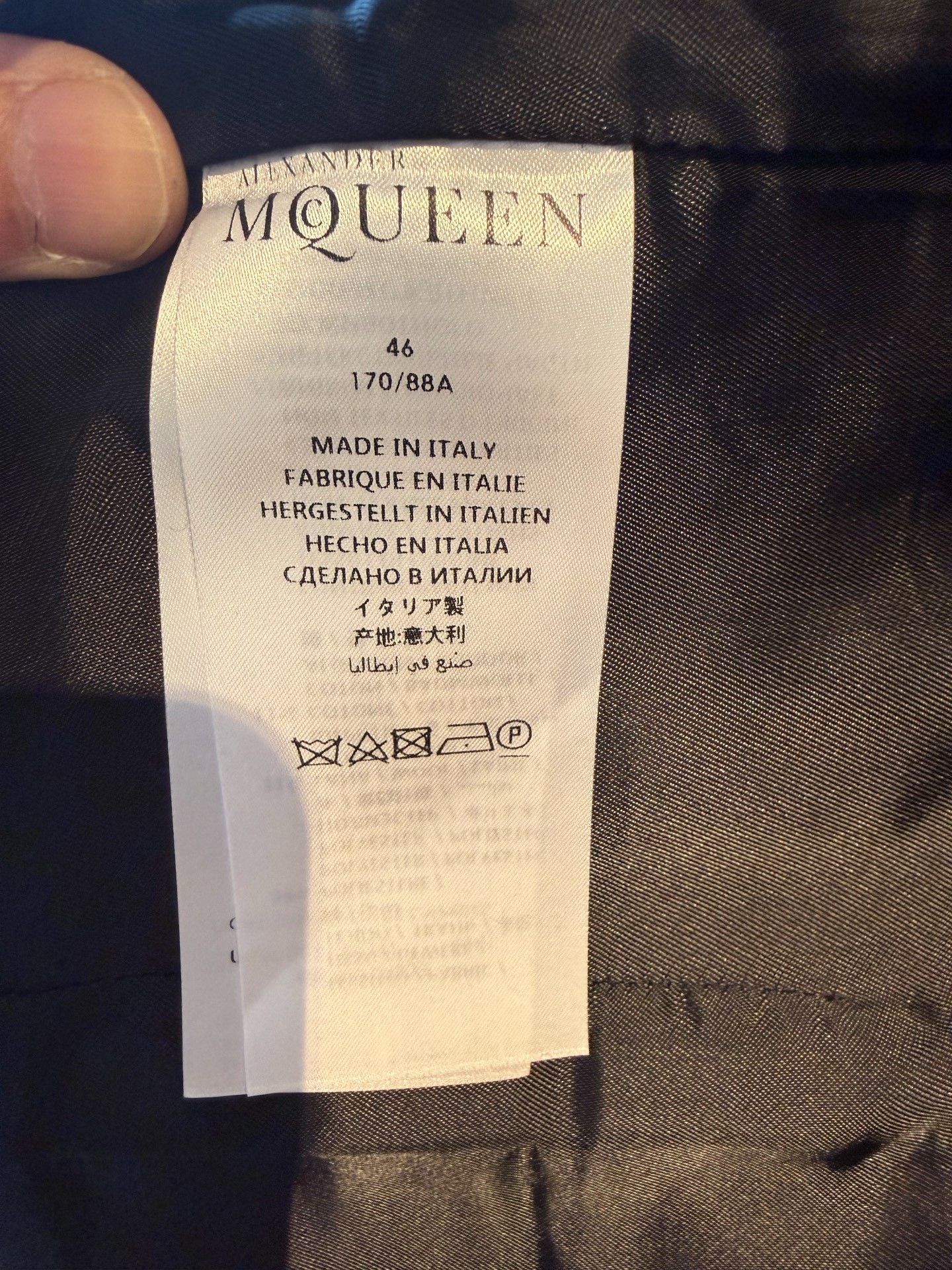 Alexander McQueen Alexander McQueen Black Chain Pin Suit Vest Size US S / EU 44-46 / 1 - 6 Thumbnail