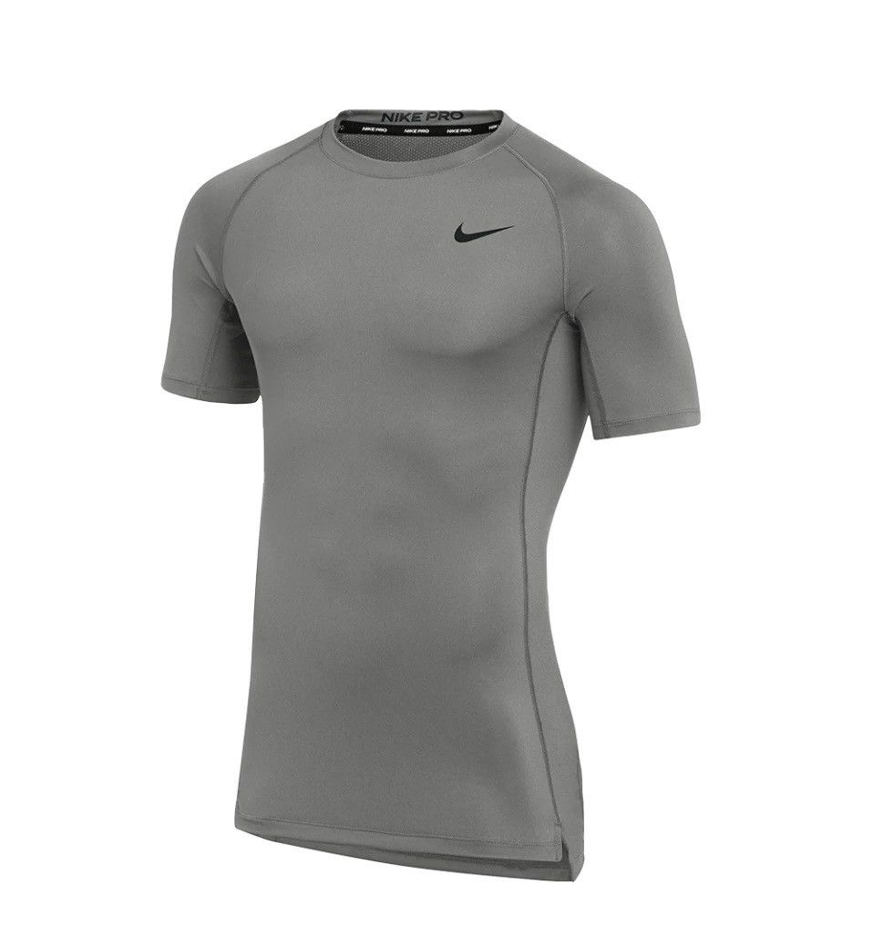 Nike Gray Nike Compression Tee Mens Medium Size US M / EU 48-50 / 2 - 1 Thumbnail