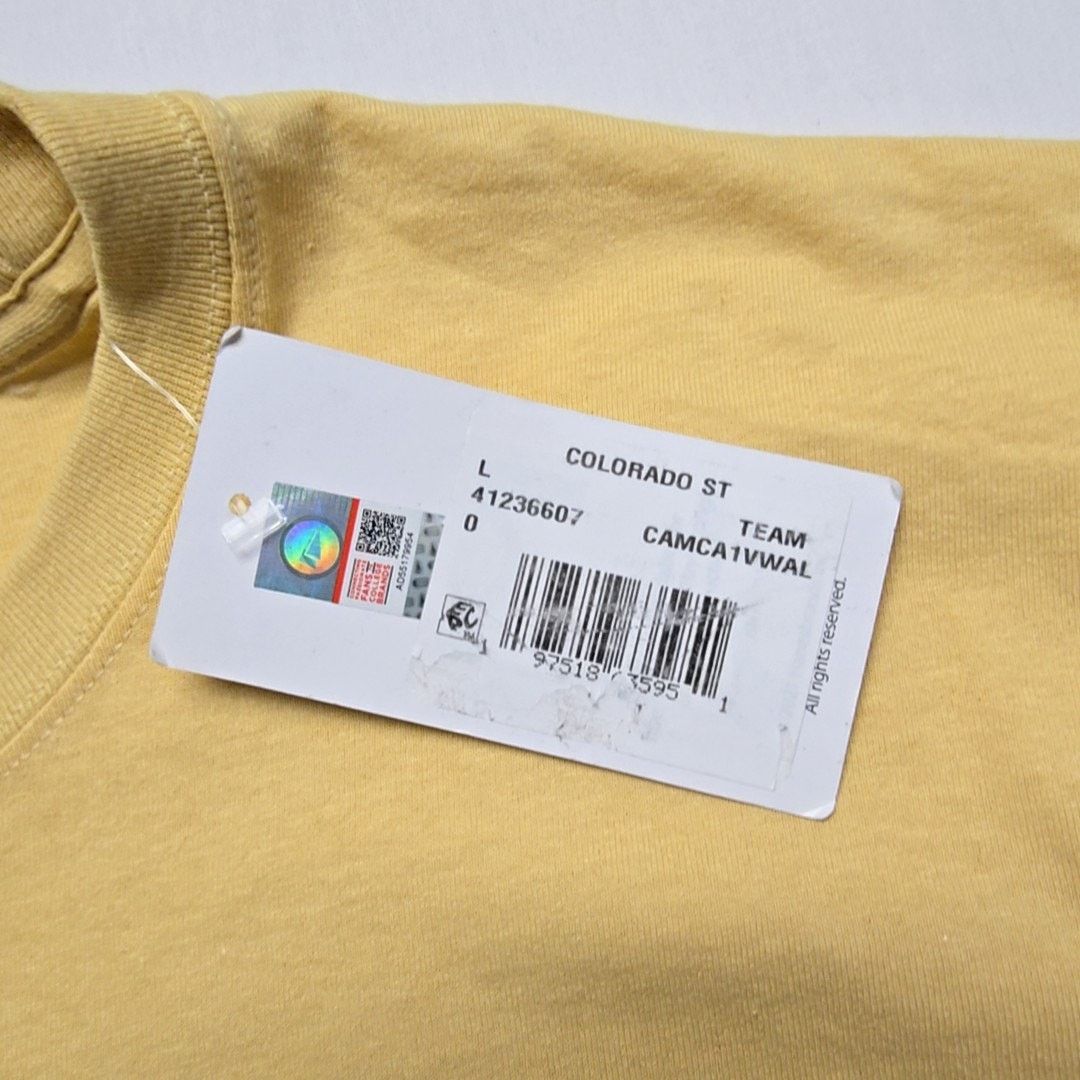 Hanes Colorado State Rams Shirt Green And Gold Tee Yellow Large Size US L / EU 52-54 / 3 - 4 Thumbnail