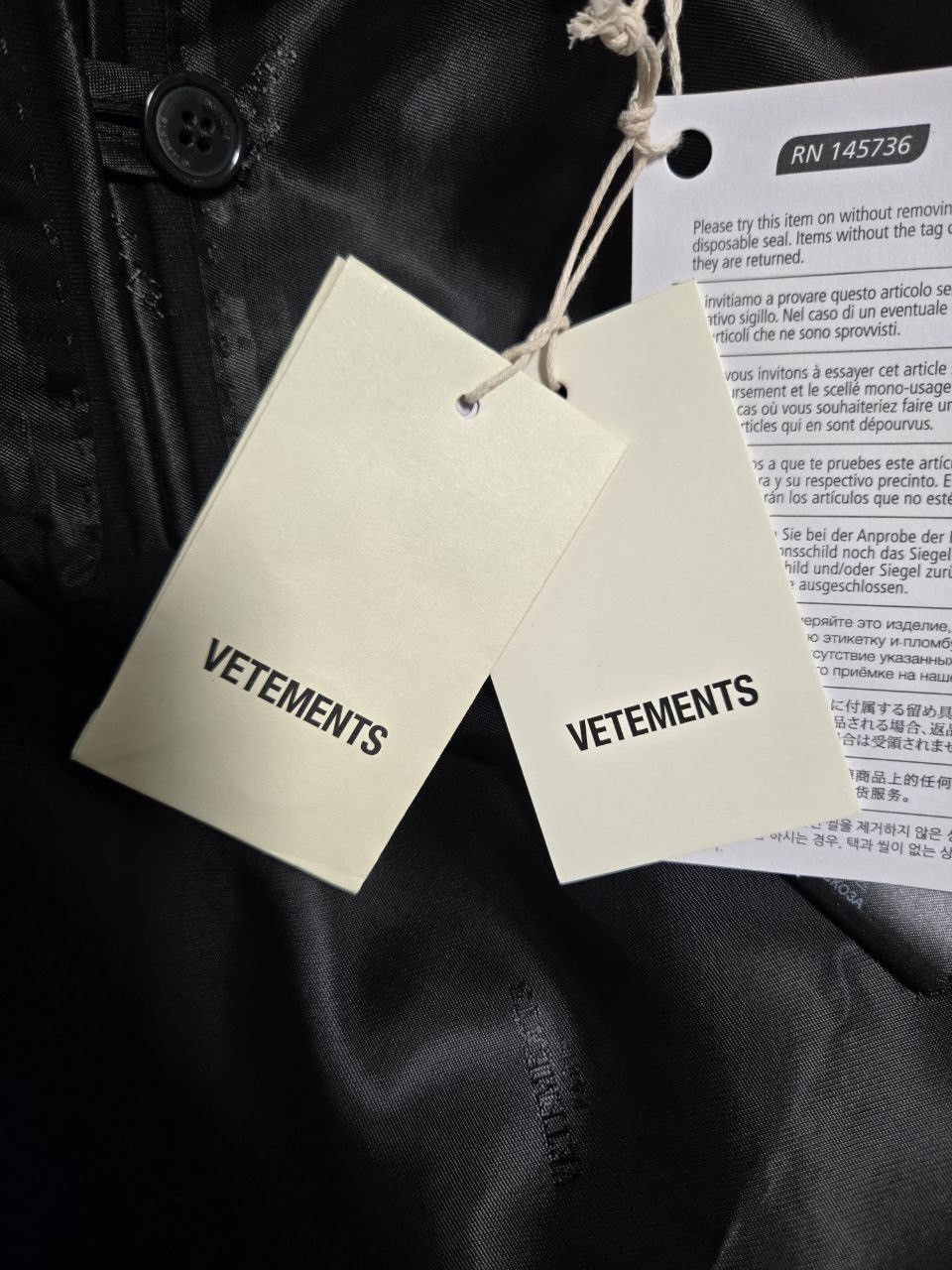 Vetements “inside-out” oversize blazer Size 36R - 6 Thumbnail