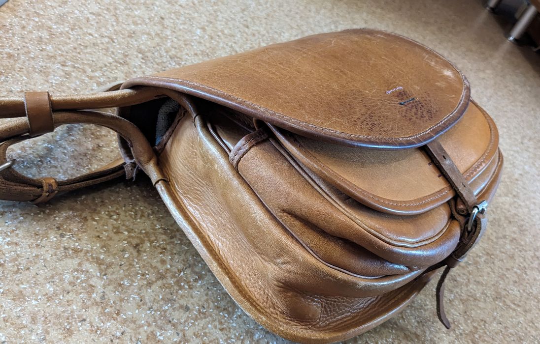Hunter Vintage Leather hunting bag "Jagdtash" Grailed