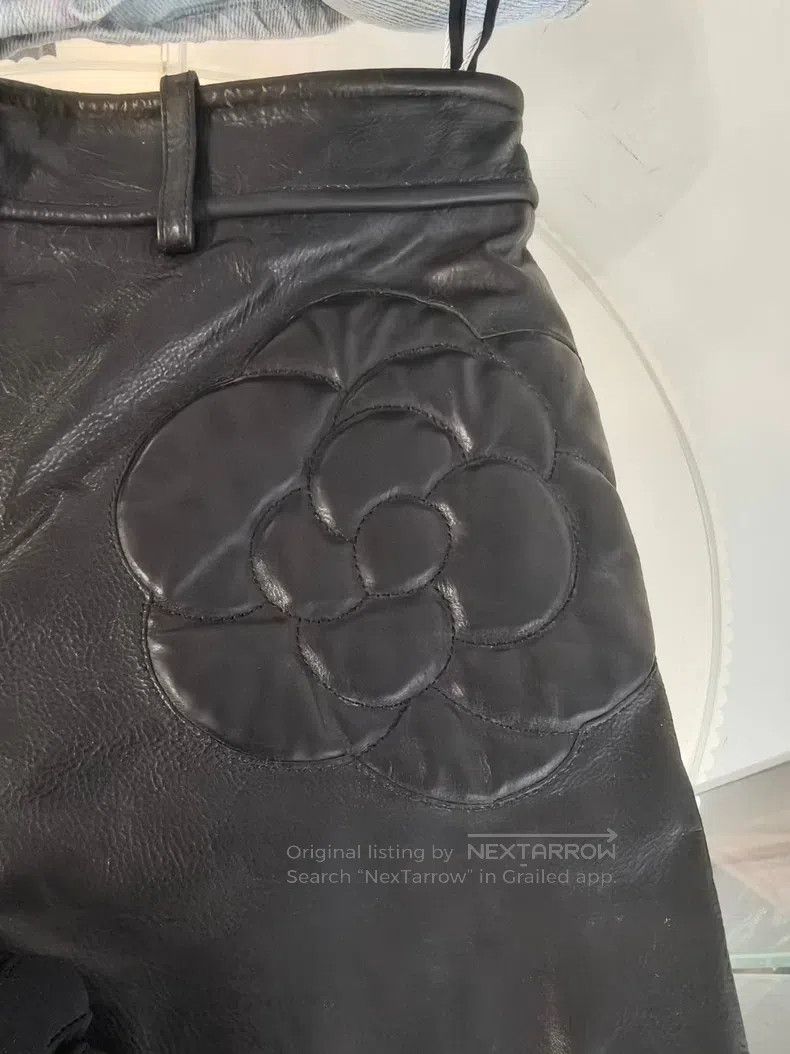 Chanel Chanel Leather pants Size 42" / US 20 - 4 Thumbnail