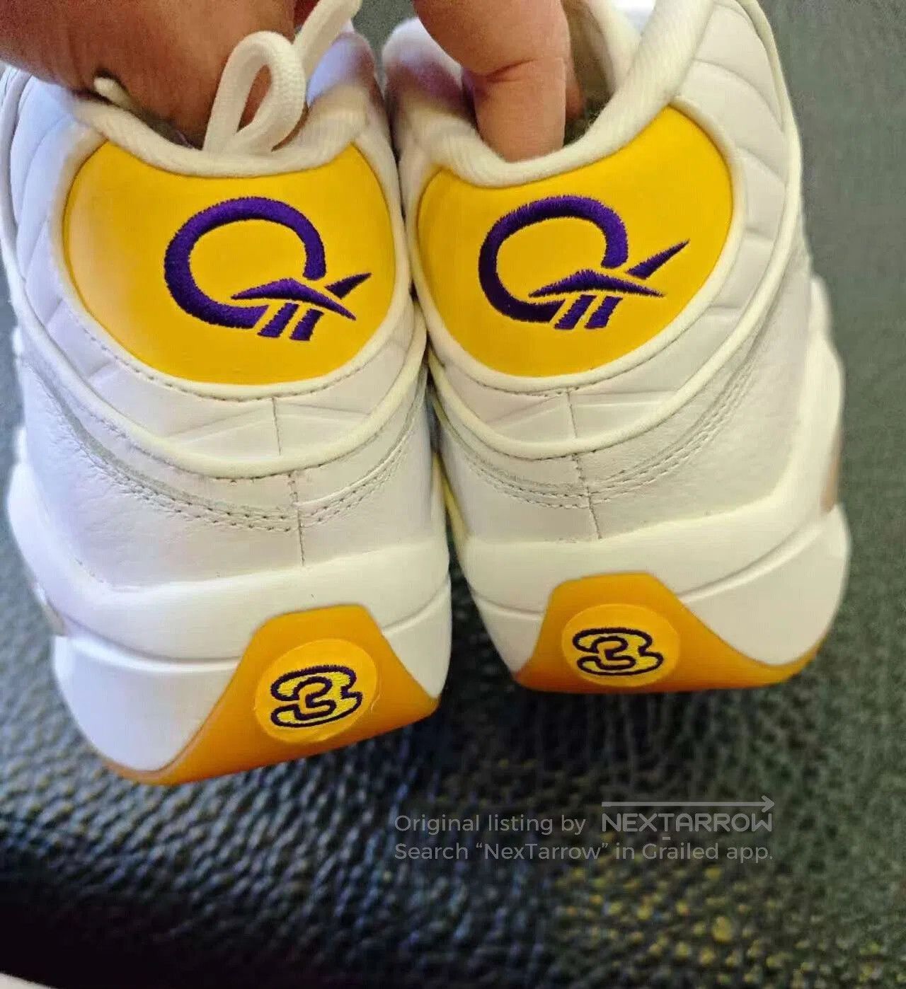 Reebok Reebok Question Mid Lakers Basketball Shoes. Size US 10 / EU 43 - 6 Thumbnail