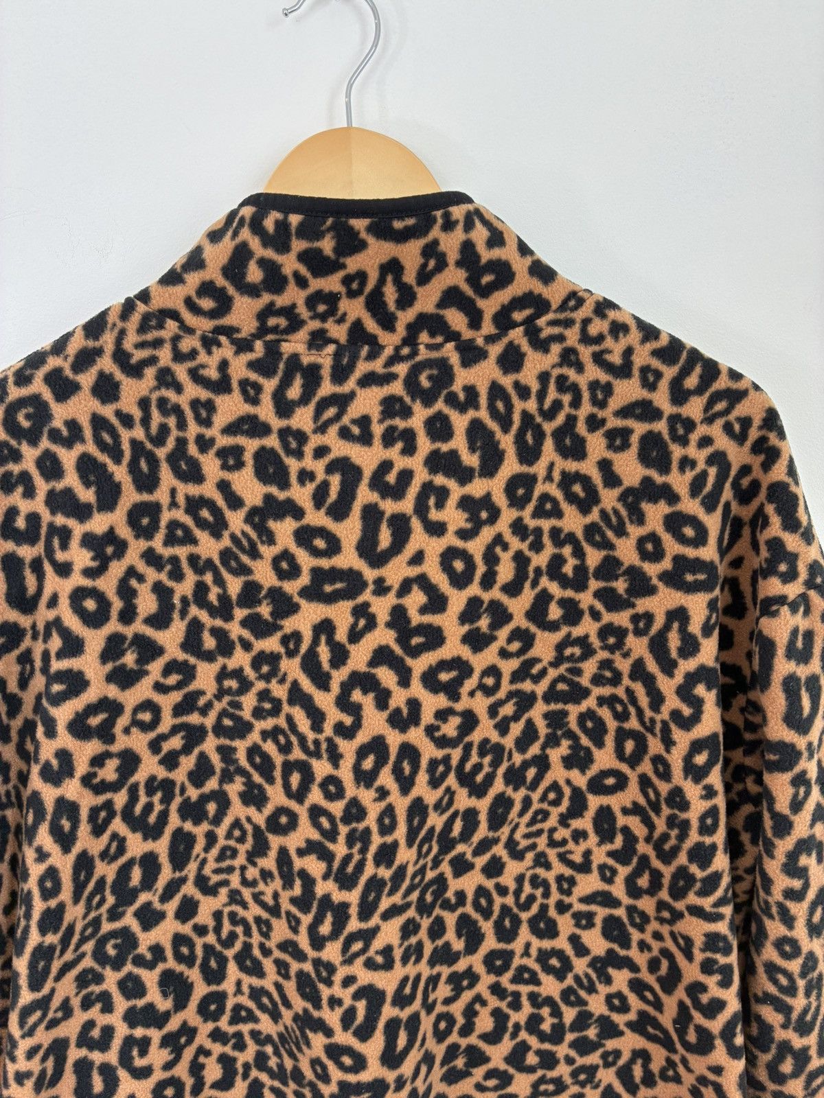Vintage Vintage Cheetah Print Fleece Quarter Zip Size US L / EU 52-54 / 3 - 6 Thumbnail