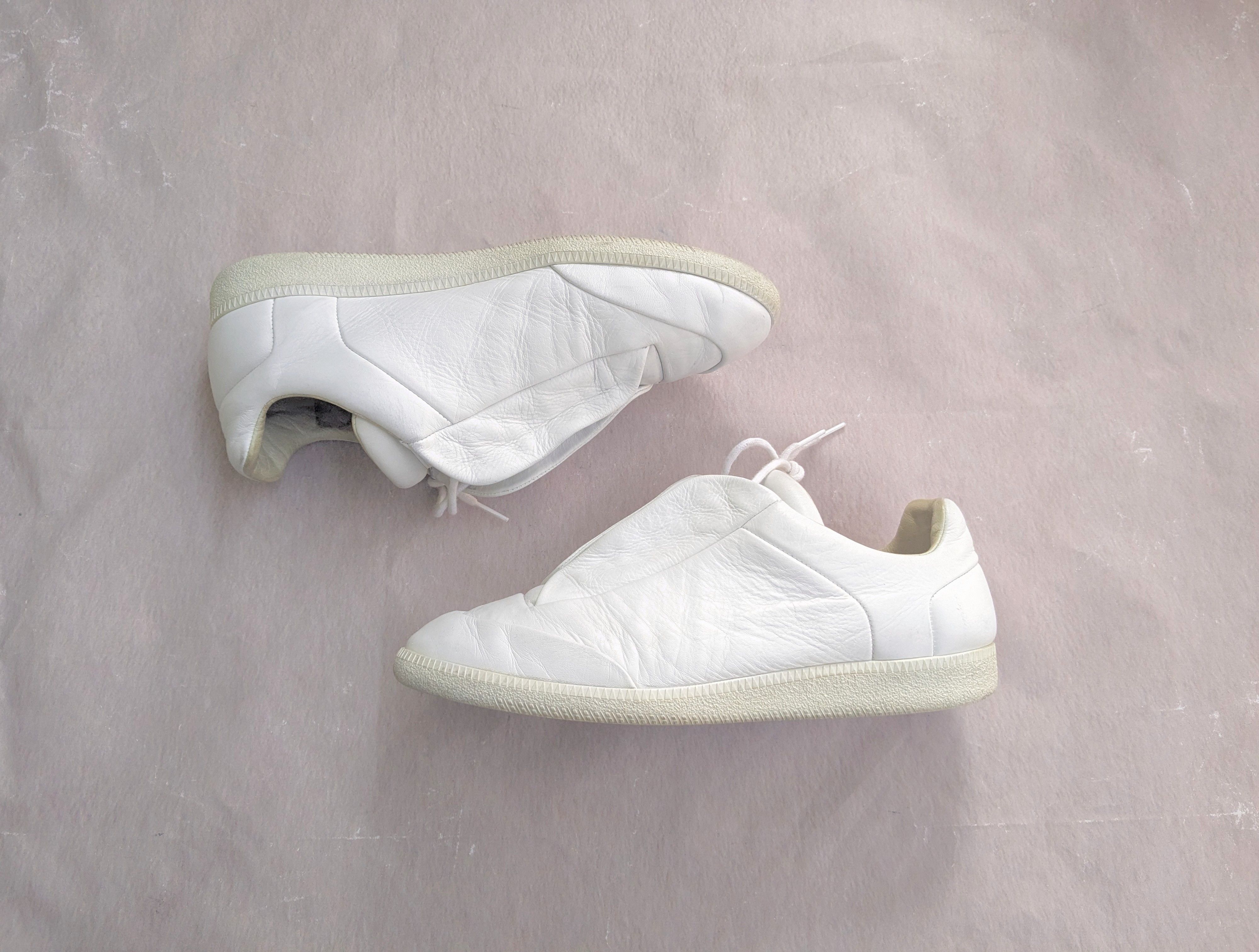 Maison Margiela Maison Margiela Future White Low Tops 11.5 44.5 Leather Size US 11.5 / EU 44-45 - 1 Thumbnail