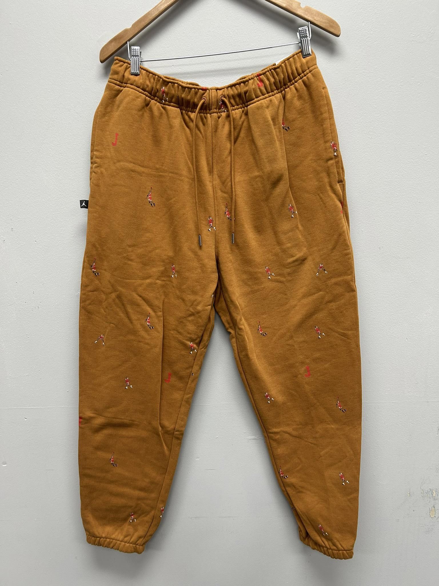 Designer Nike Jordan Basketball Graphic Jogger Pants Size US 34 / EU 50 - 1 Thumbnail