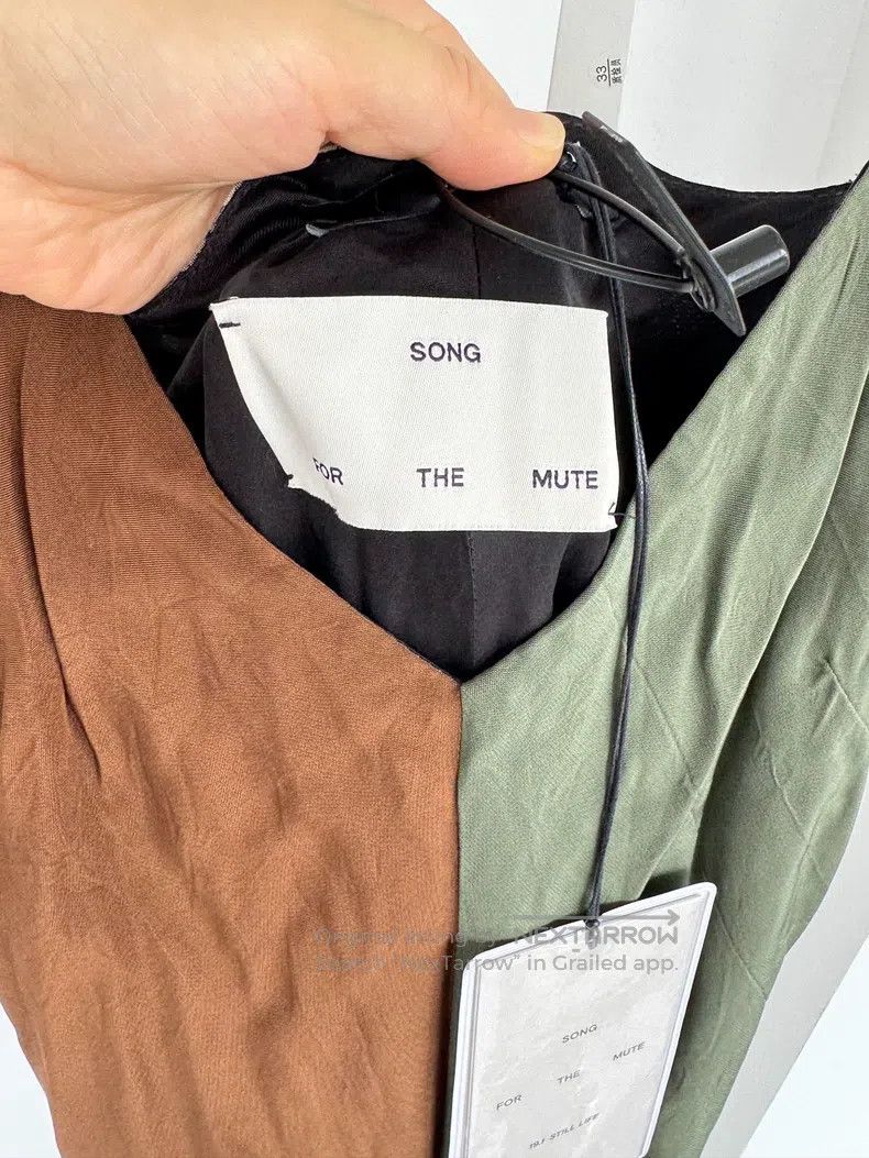 Song For The Mute Song For The Mute Silk camisole long dress with pieced des Size XS / US 0-2 / IT 36-38 - 4 Thumbnail