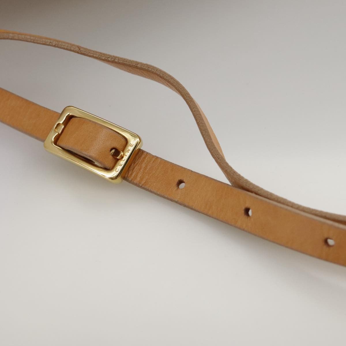 Celine CELINE C Macadam Canvas Shoulder Bag Yellow Size ONE SIZE - 8 Thumbnail