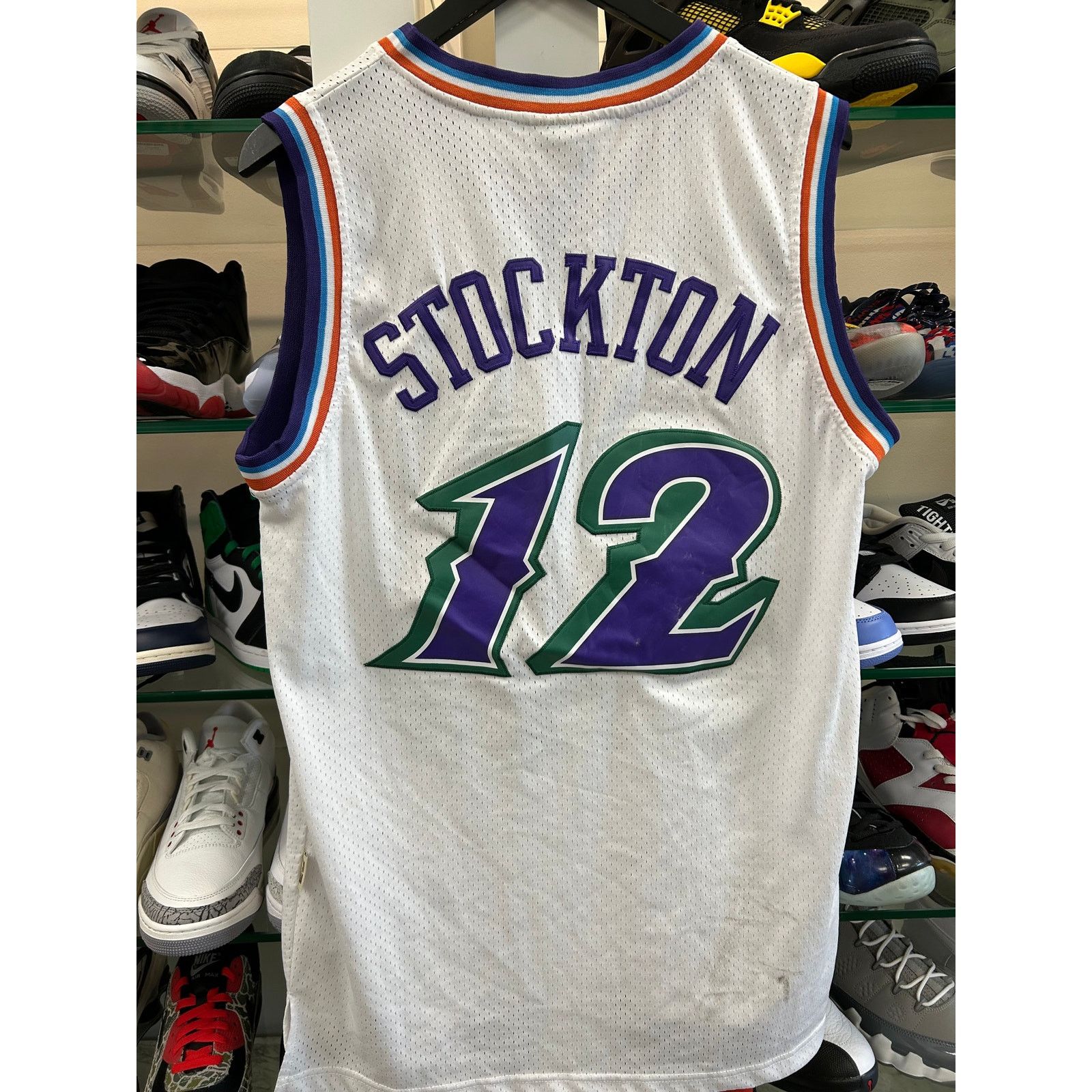 Adidas Utah Jazz John Stockton Hardwood Classics NBA jersey M Size US M / EU 48-50 / 2 - 4 Thumbnail