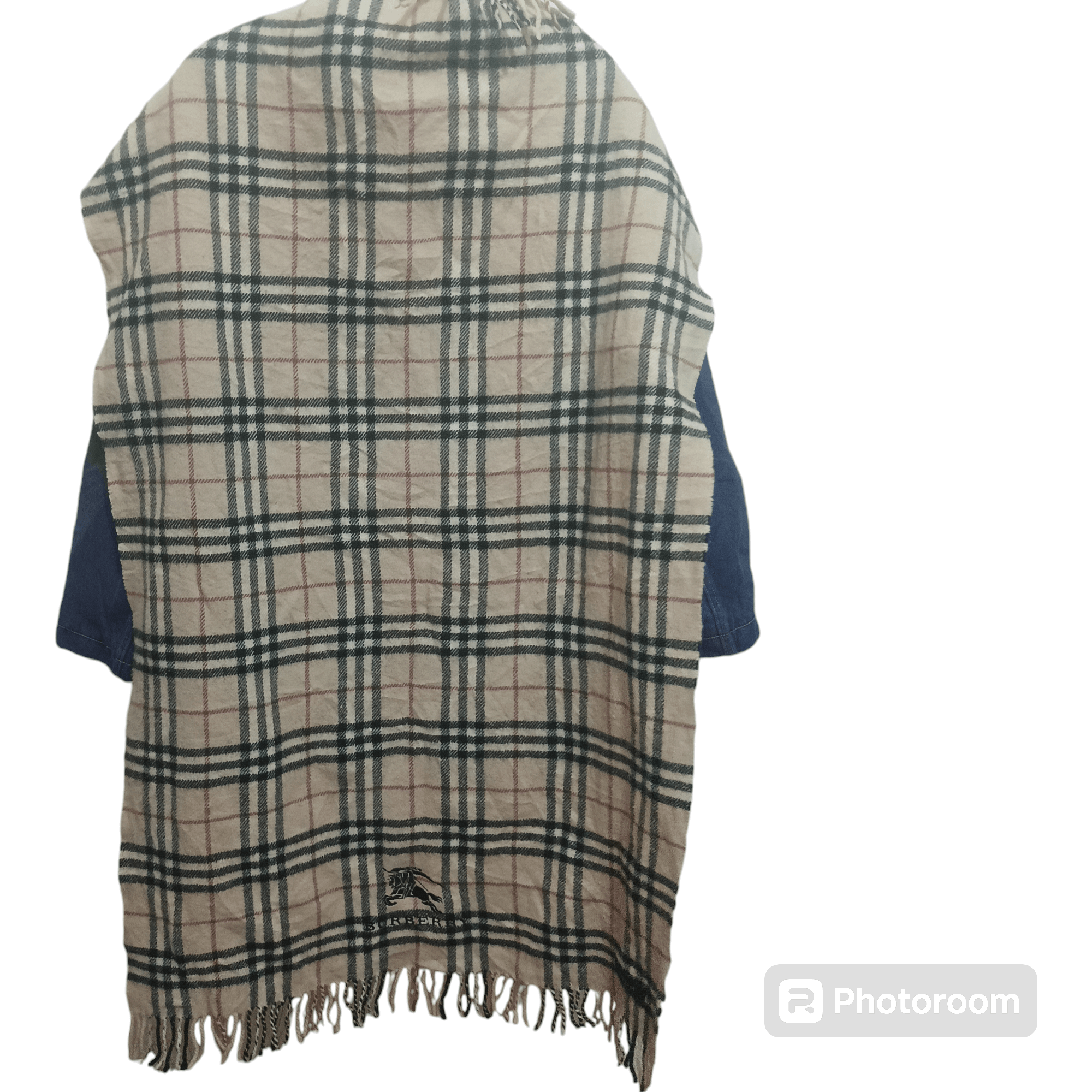 Burberry Burberry Nova Check Cashmere Big Table Desk Size ONE SIZE - 1 Thumbnail